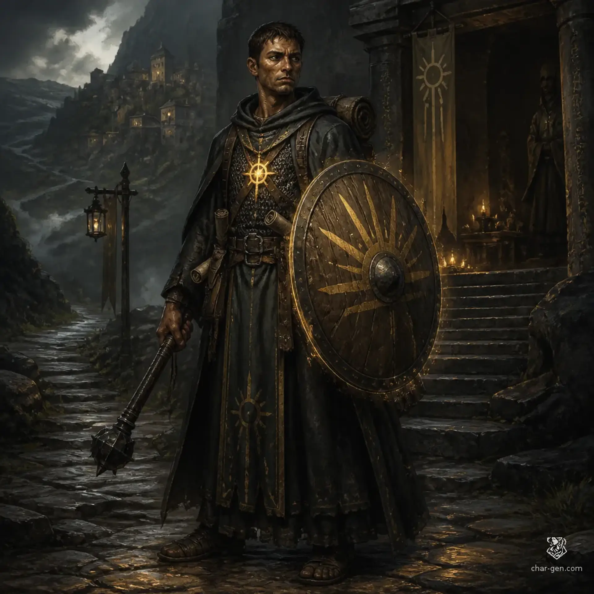 Relaeh Diputs - AI-generated fantasy Character