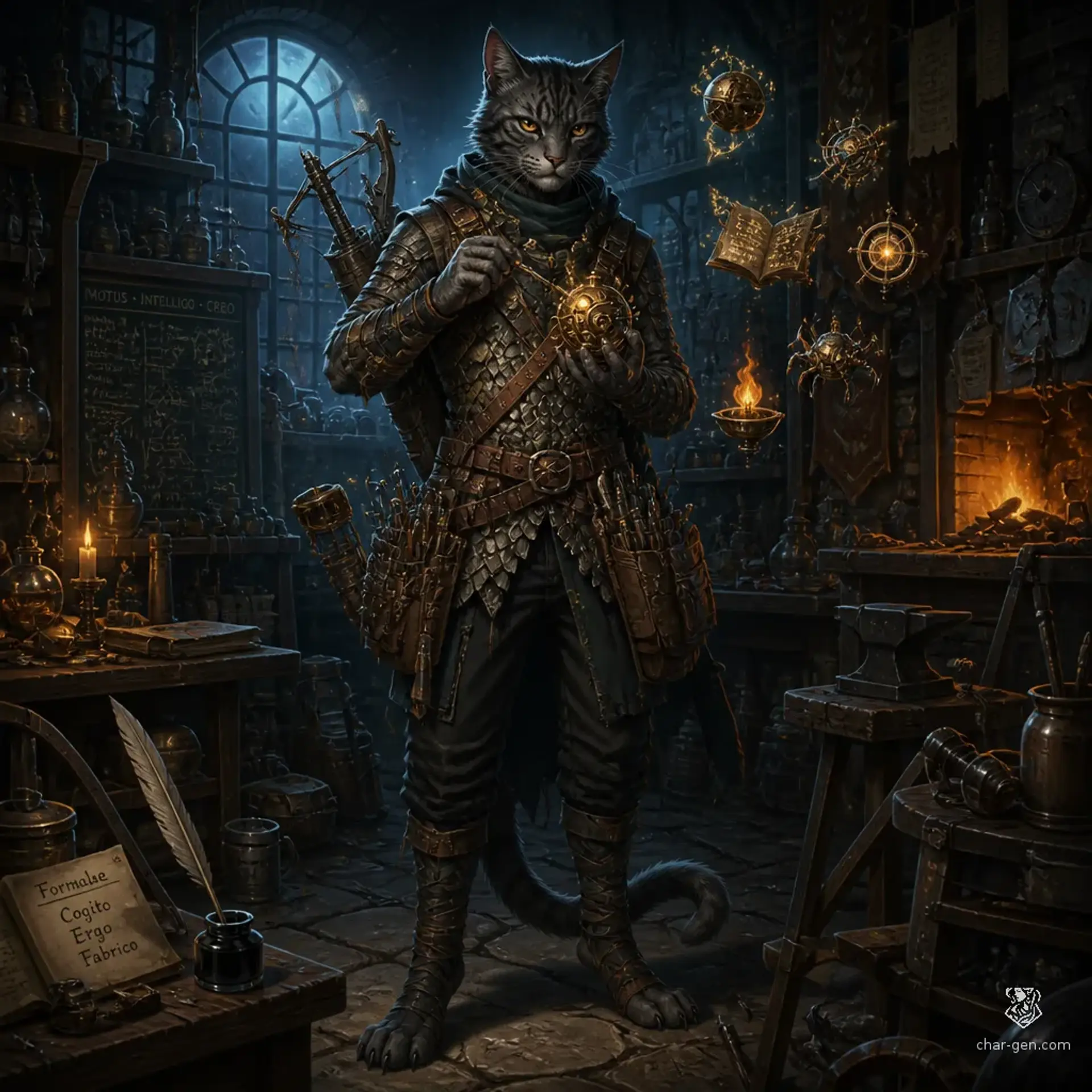 Sesháth - AI-generated fantasy Character