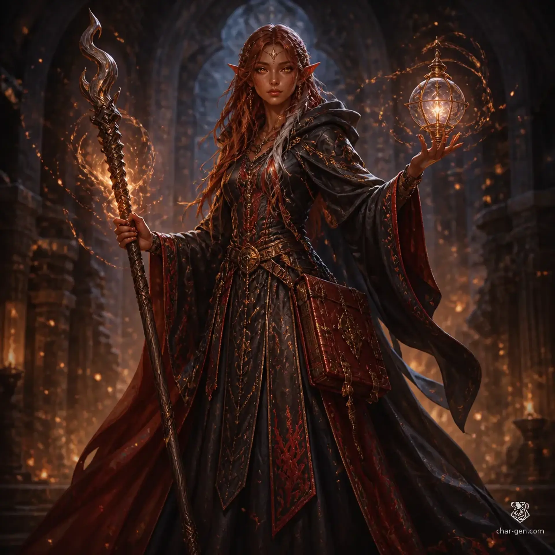 Isabeau Fireheart - AI-generated fantasy Character