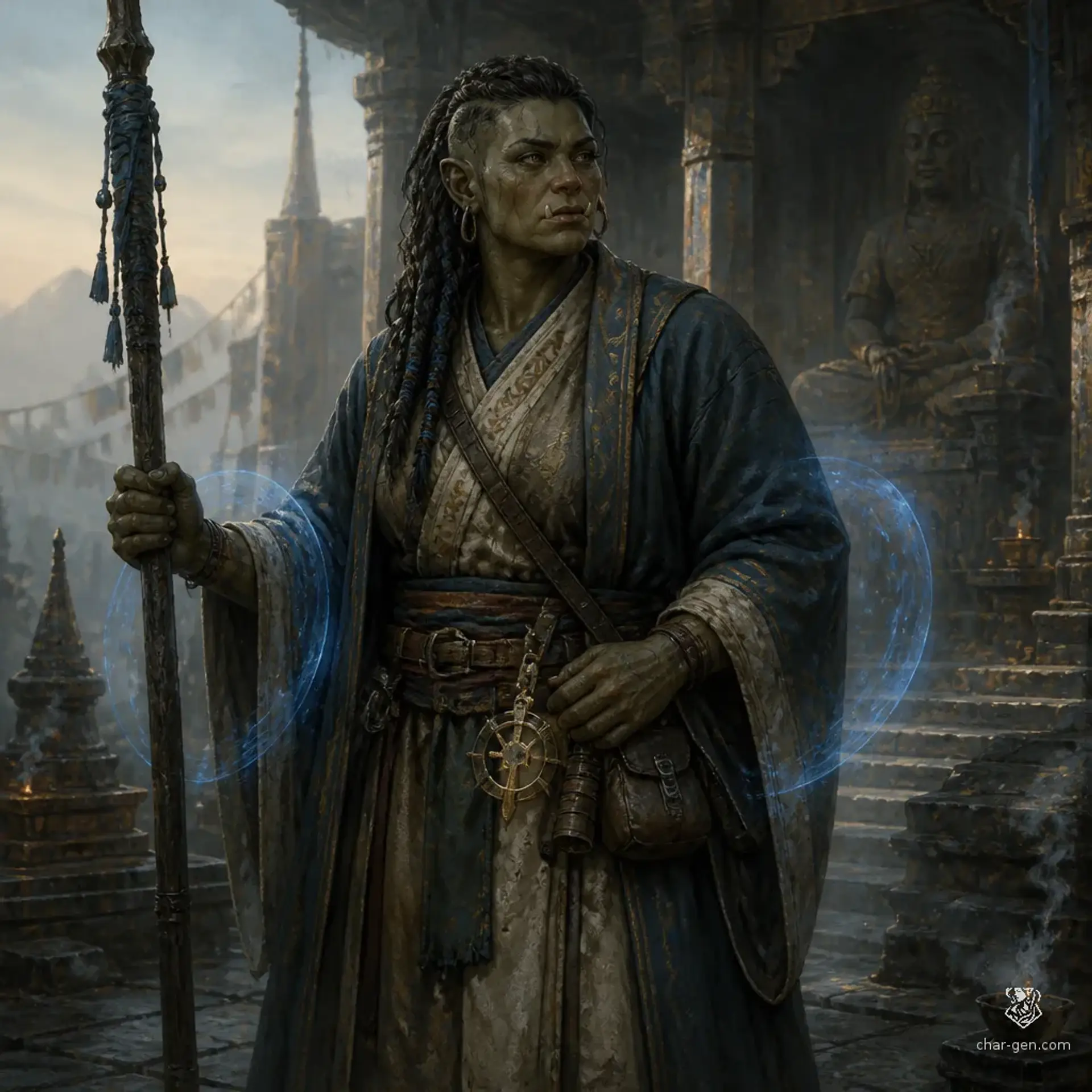 Mekhri Tazuun - AI-generated fantasy Character