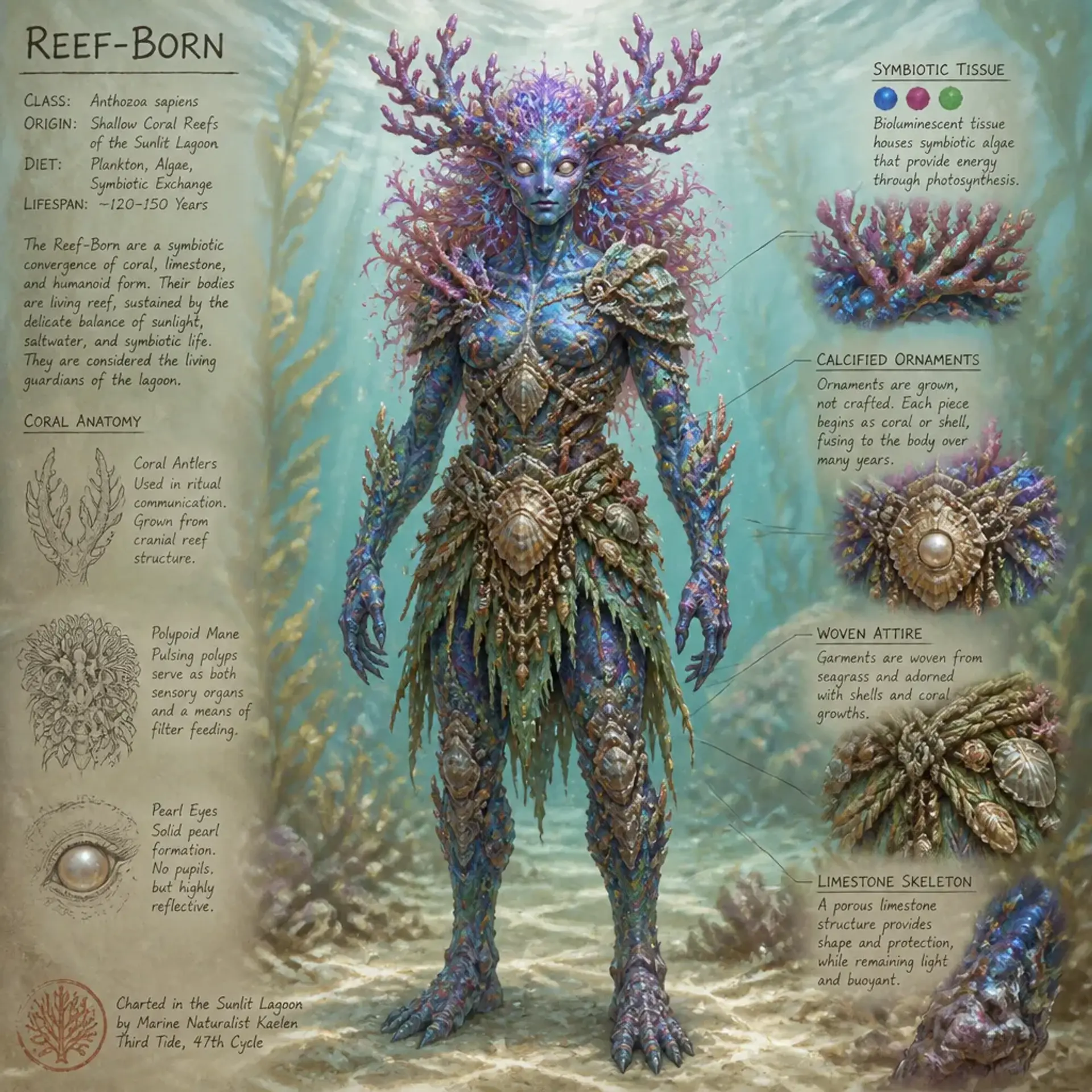 Koralliten - AI-generated fantasy Species