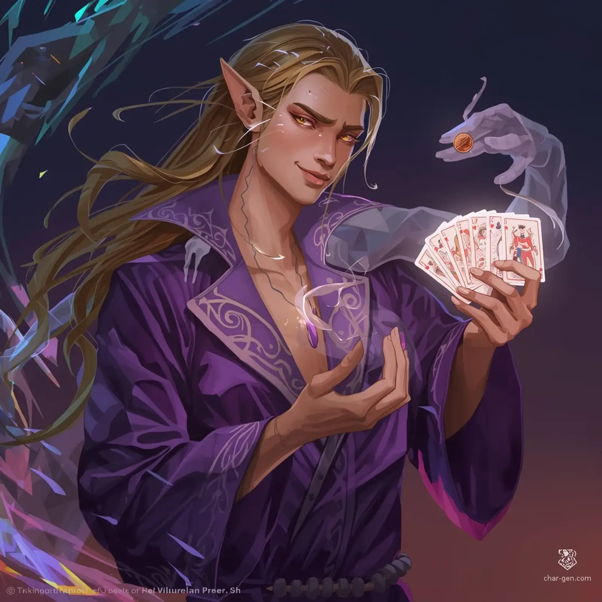 Sol - AI-generated fantasy Character