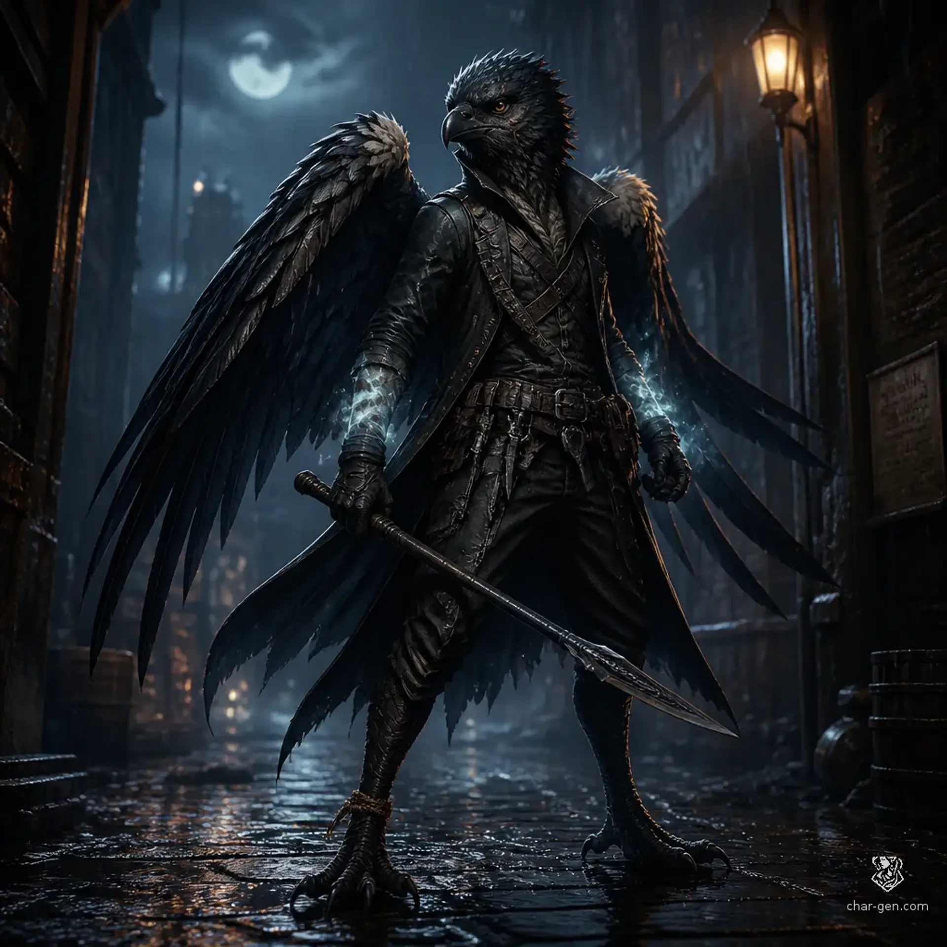 Poe - AI-generated fantasy Character