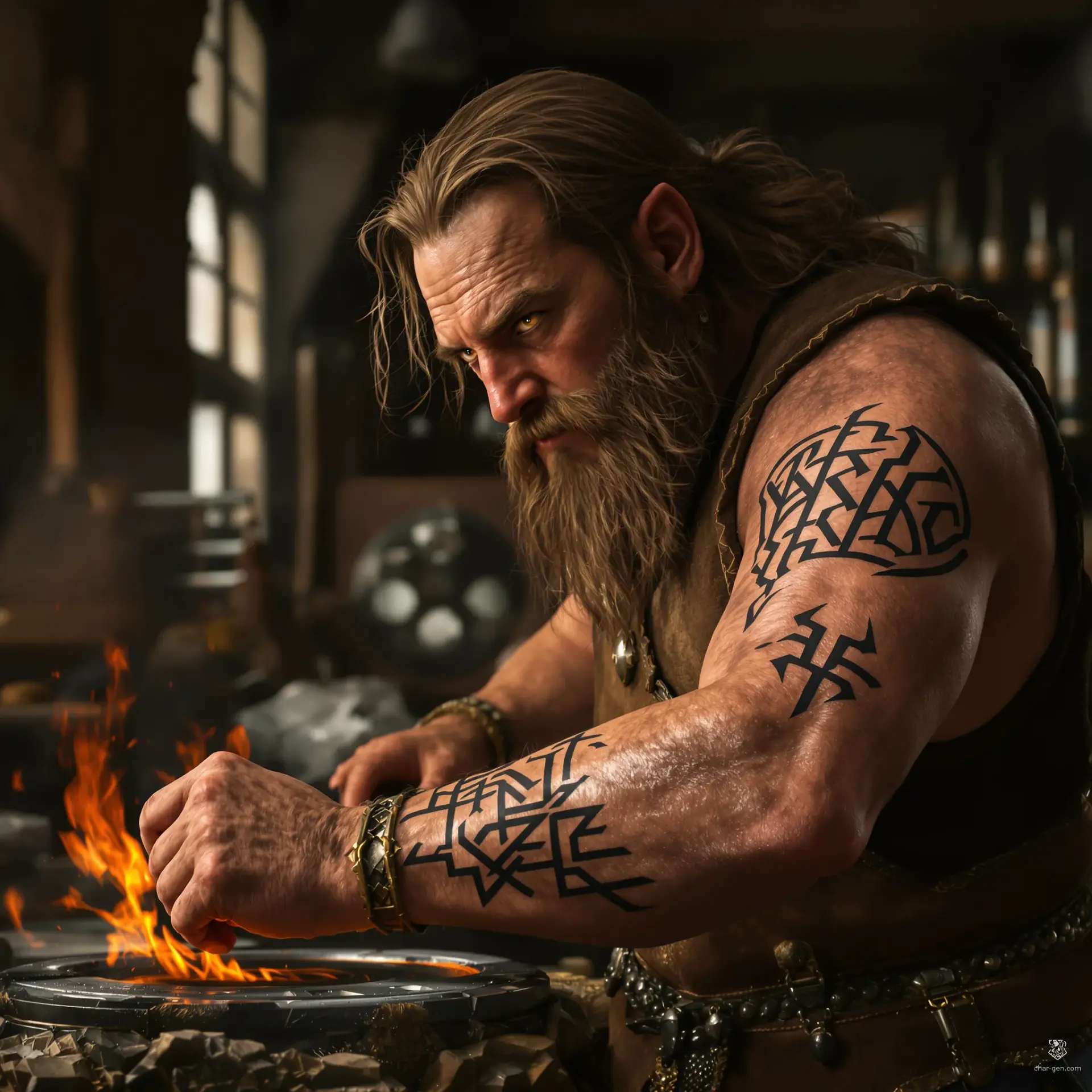 Bromli Ironhearth - AI-generated fantasy NPC