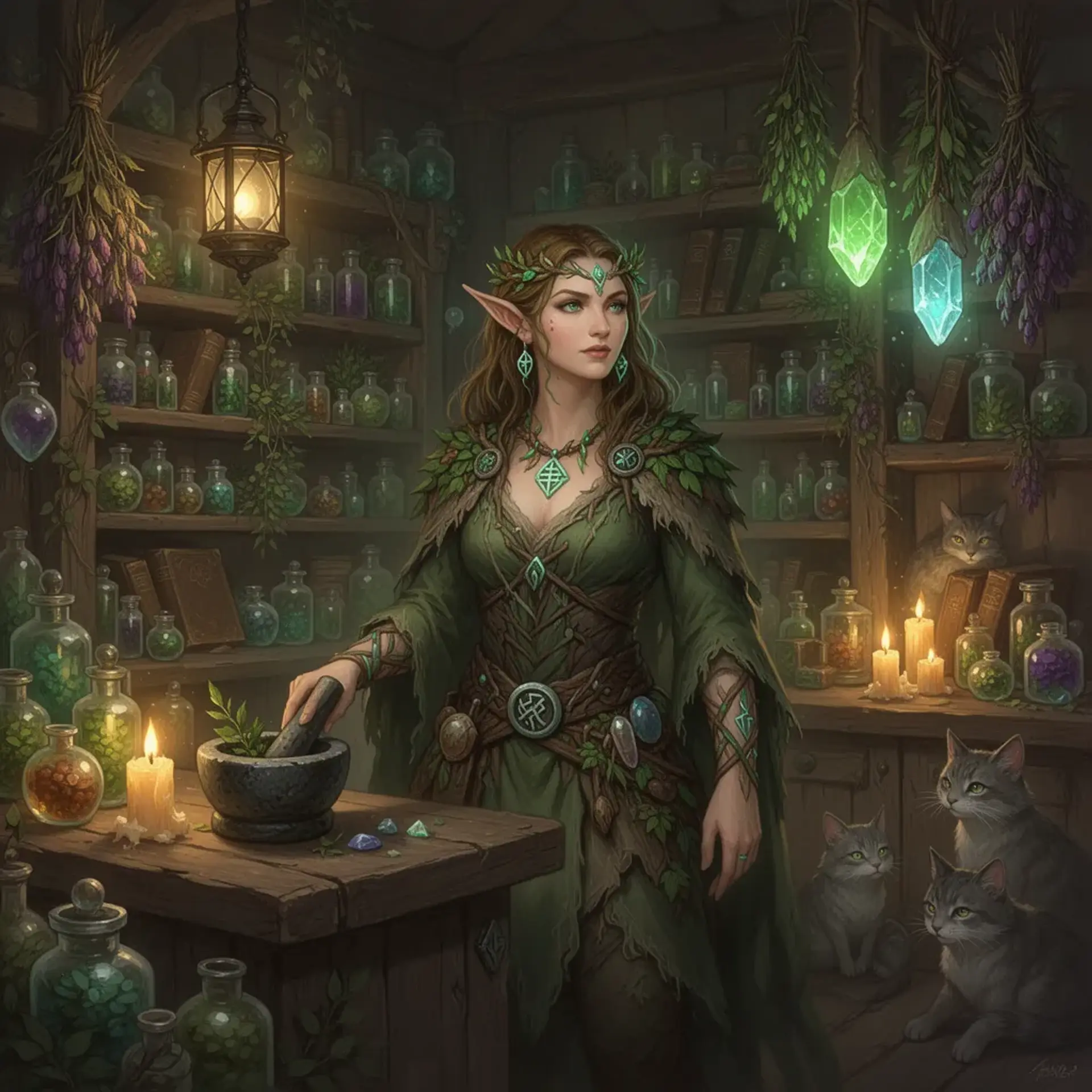 Mira's Apothecary - AI-generated fantasy Shop
