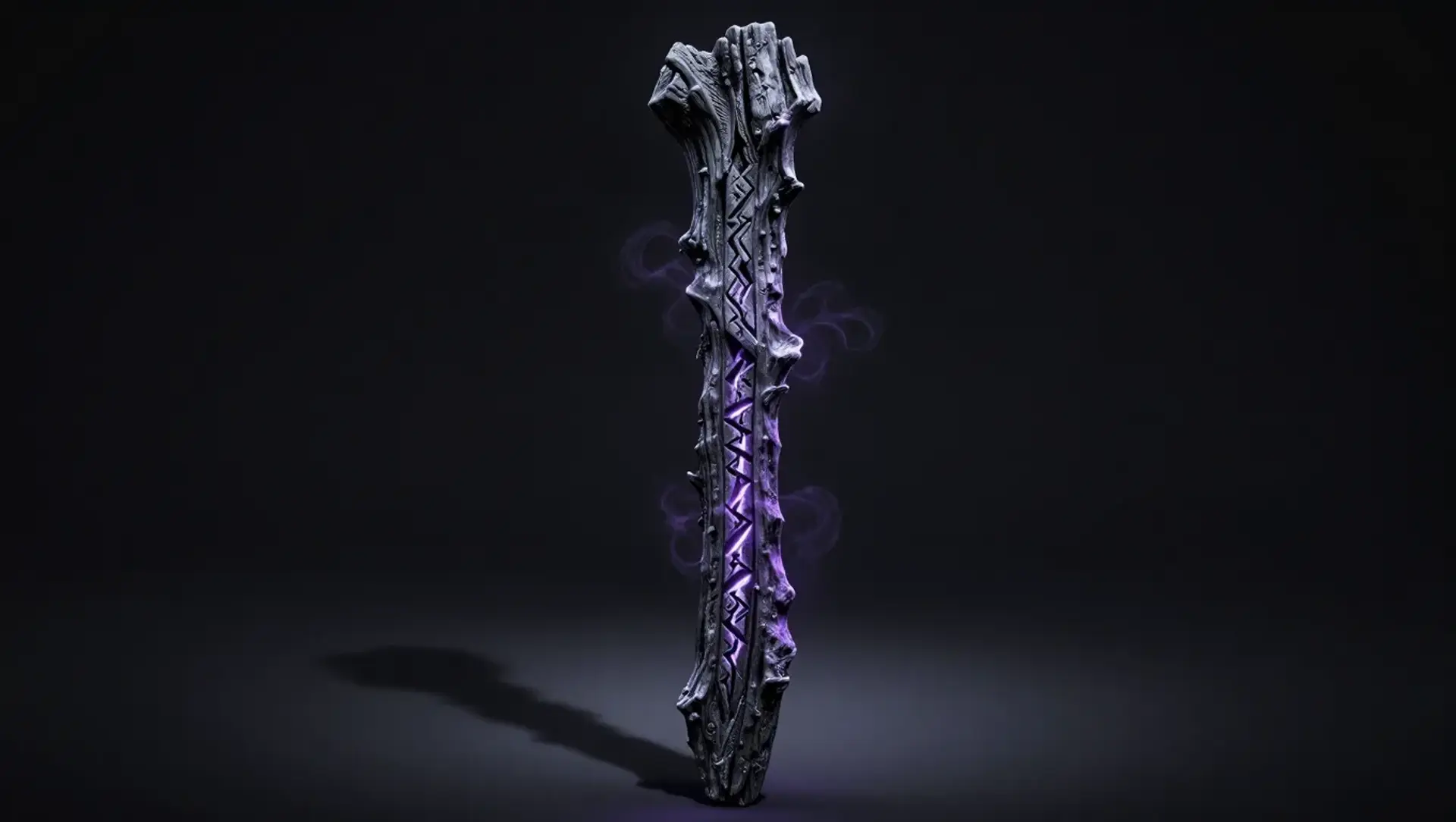 The Jotun-Wail Stave - AI-generated fantasy Magic Item