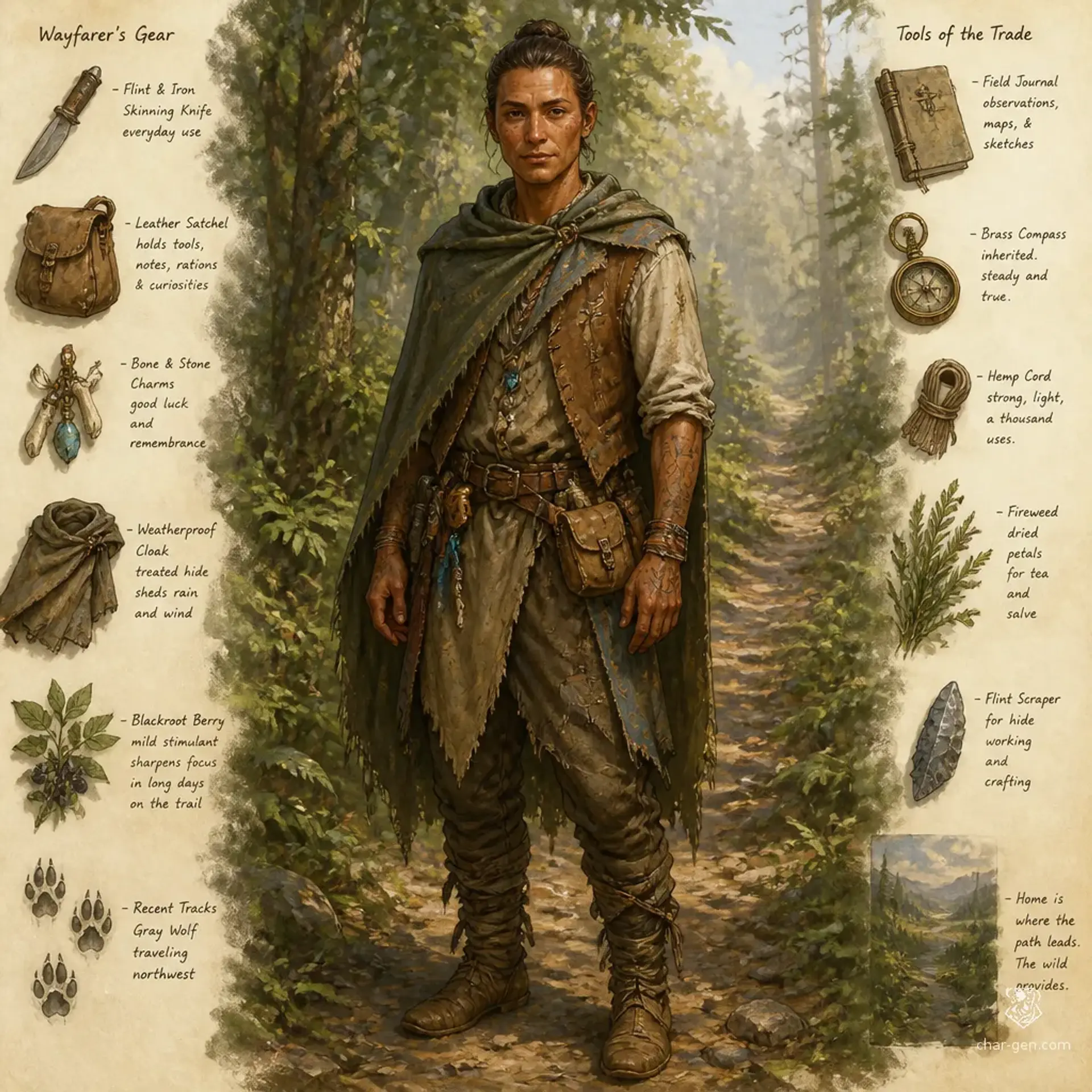 Wayfarer Human - AI-generated fantasy Species