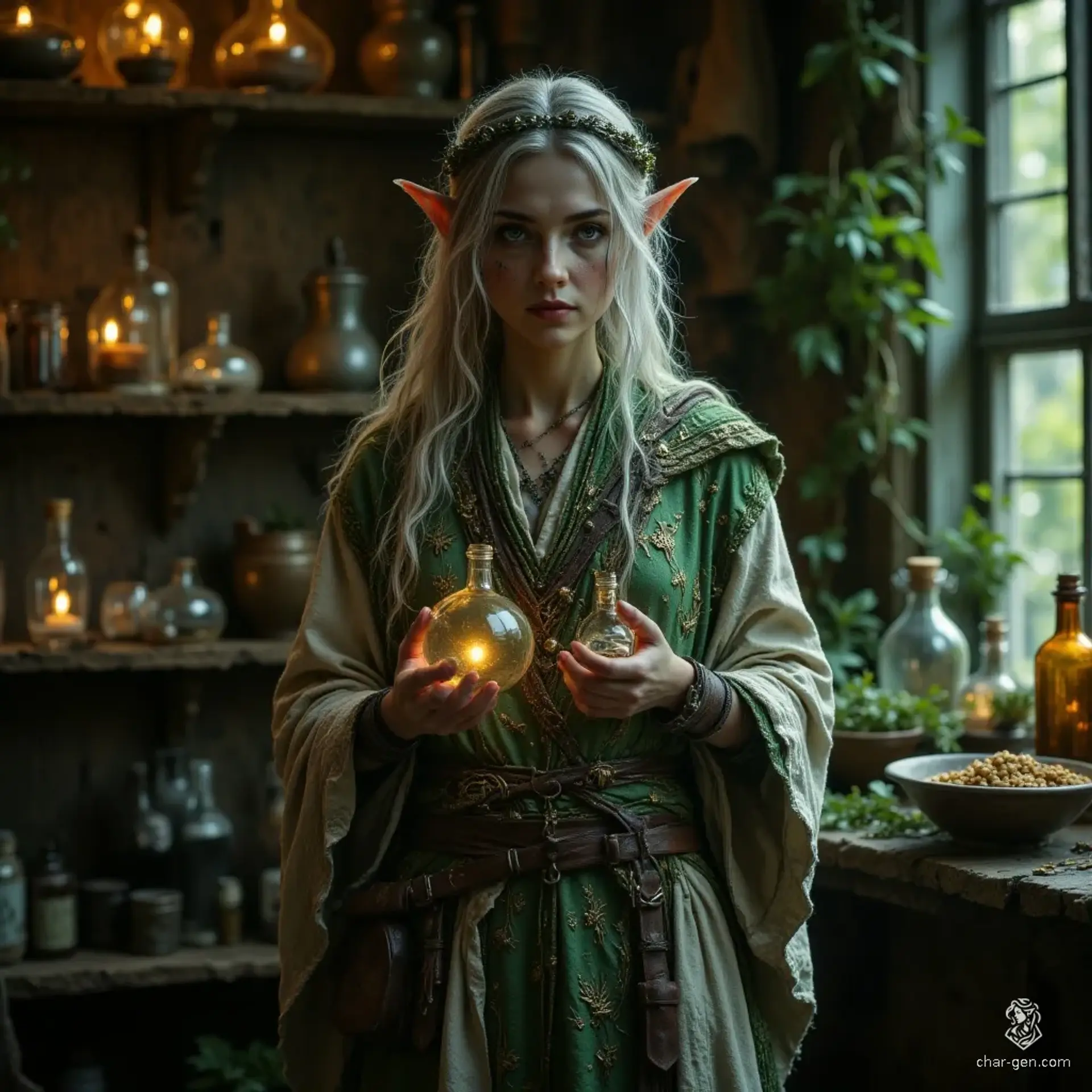 Green Fang Apothecary - AI-generated fantasy Shop