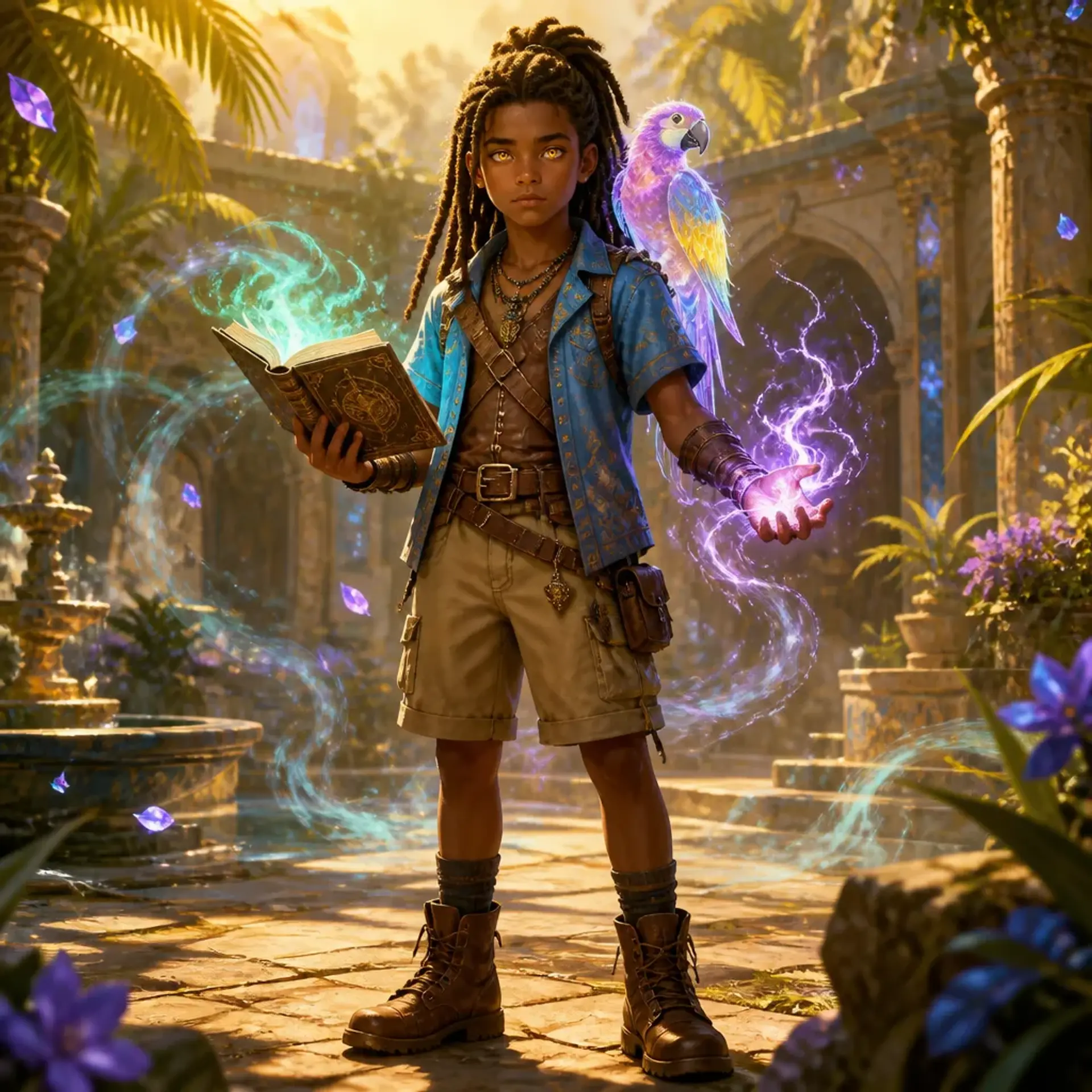 Ash Miguel Martinez - AI-generated fantasy Character