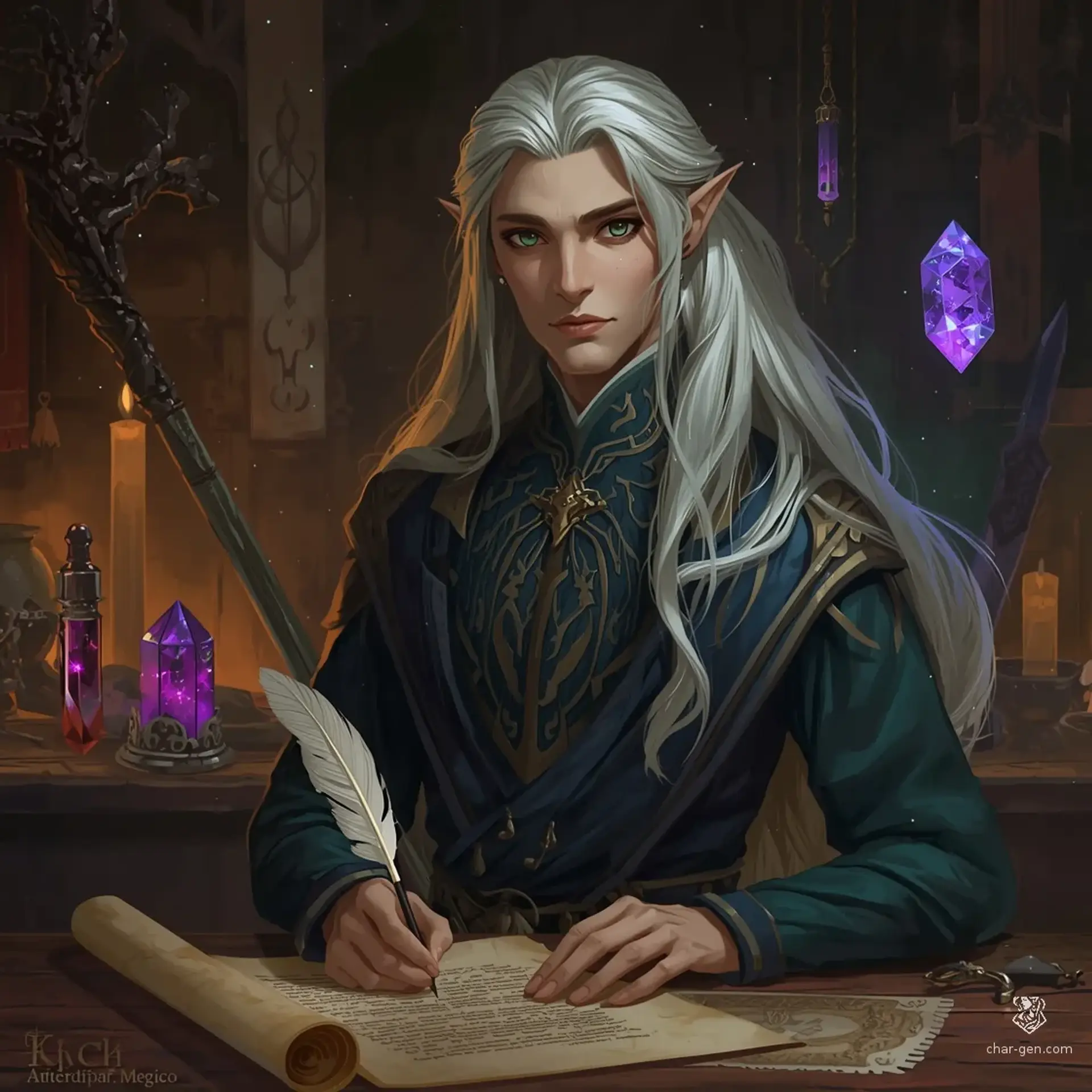 The Gilded Grimoire - AI-generated fantasy Shop