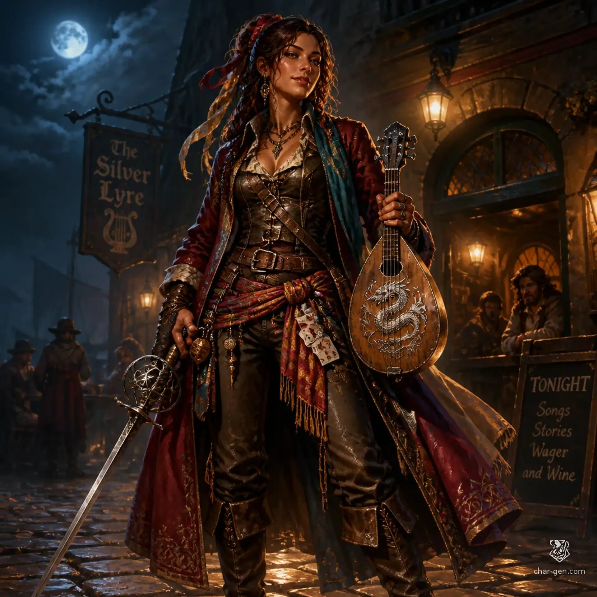 Dracona Stein - AI-generated fantasy Character