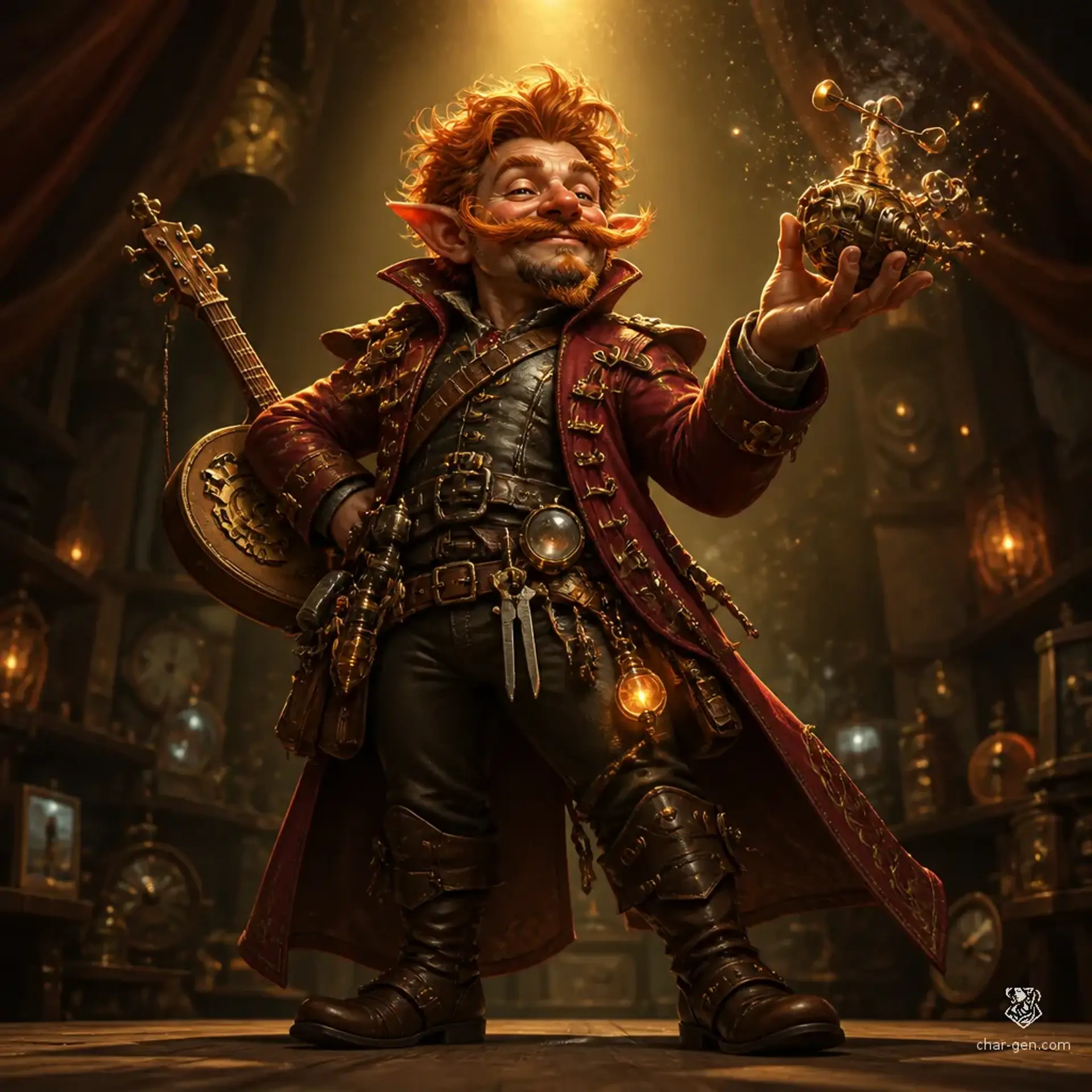 Barnaby the bold - AI-generated fantasy Character