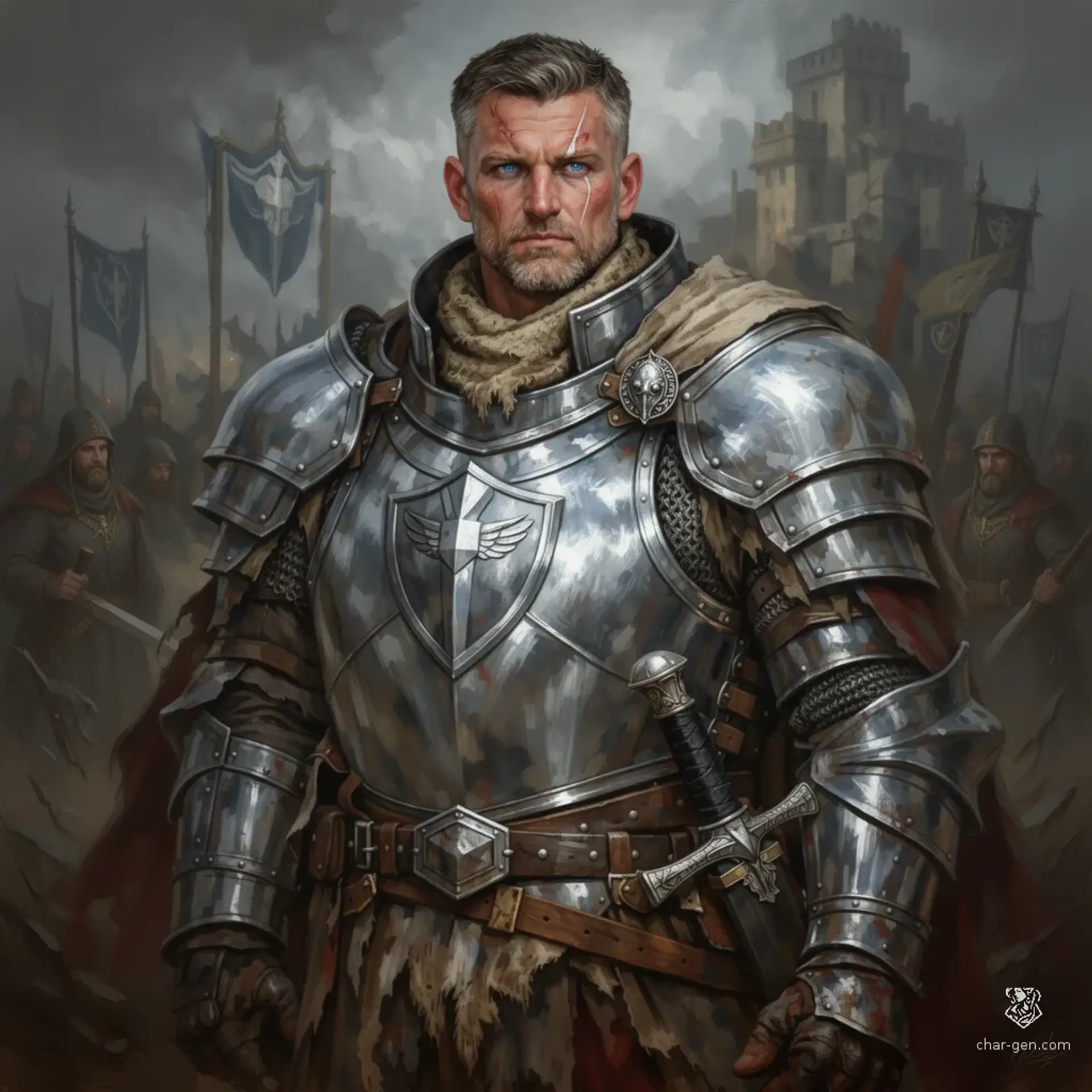 Commander Valerius Krayne - AI-generated fantasy NPC