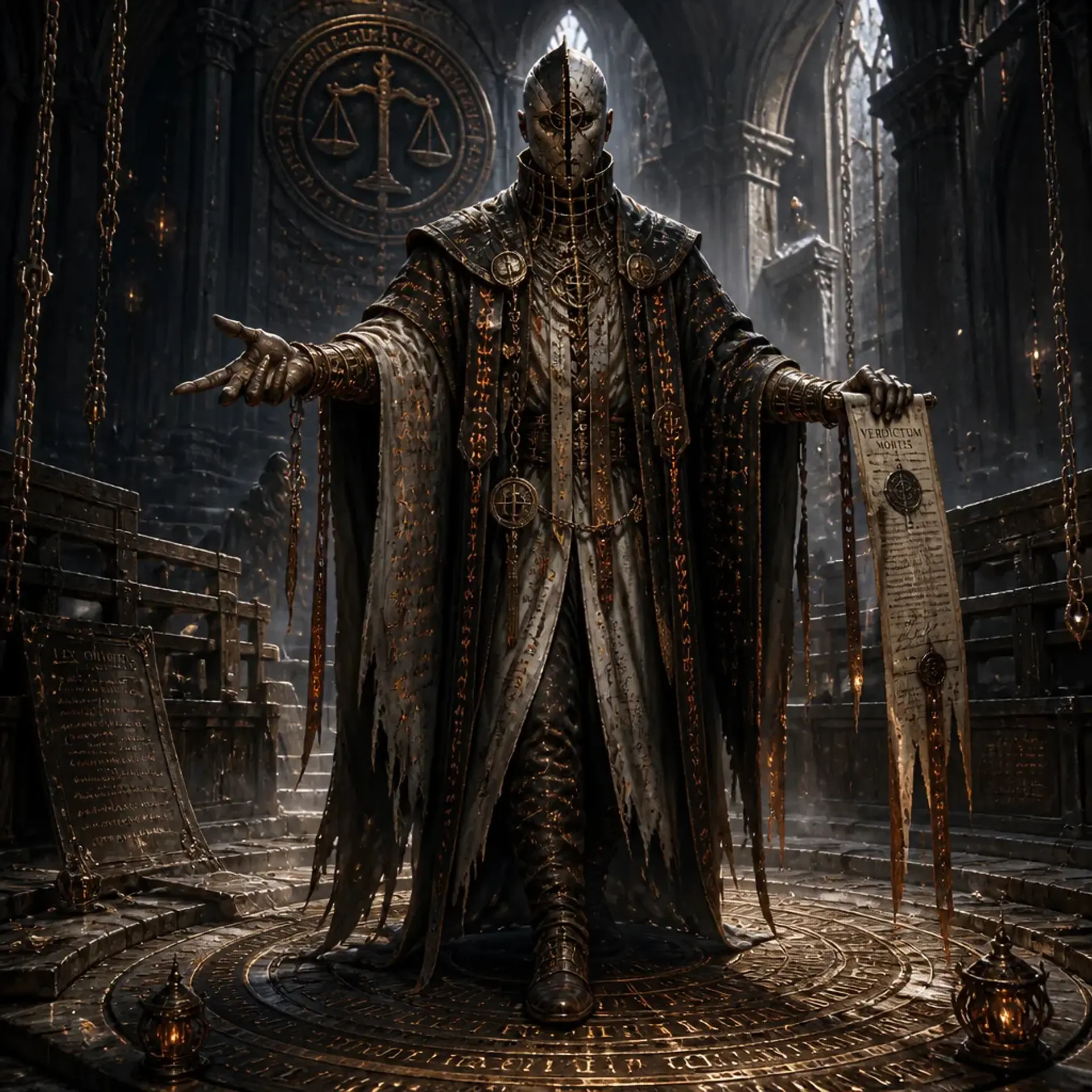 Obsidian Tribunal Channeler - AI-generated fantasy Monster