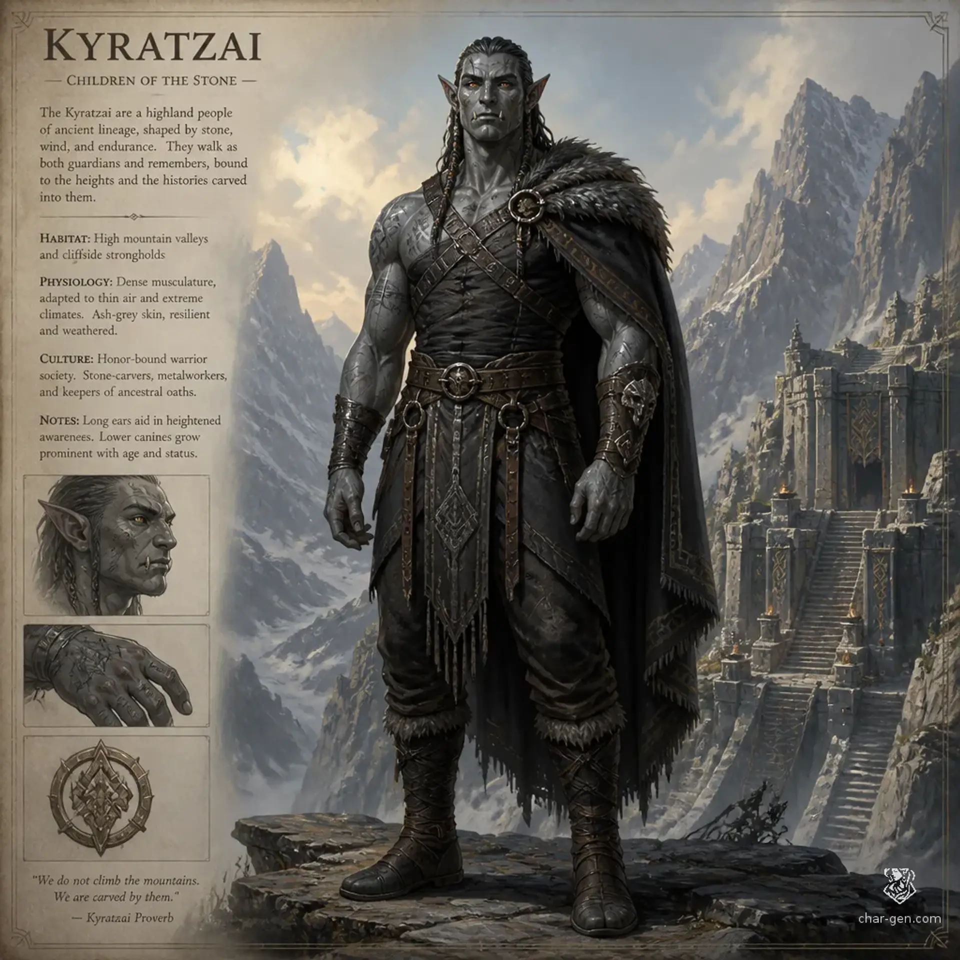 Kyratzai - AI-generated fantasy Species