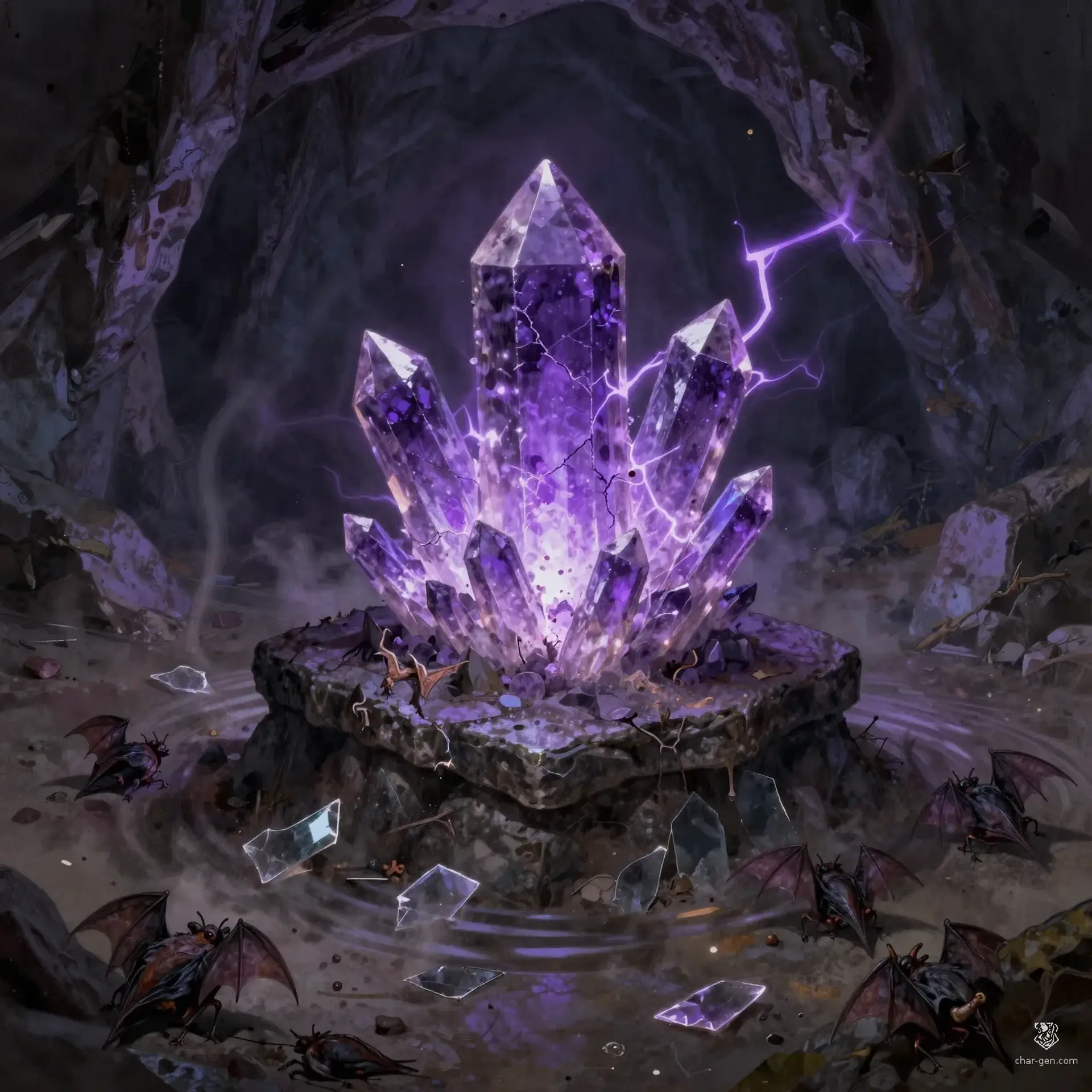 Echoing Shriek-Stone - AI-generated fantasy Hazard