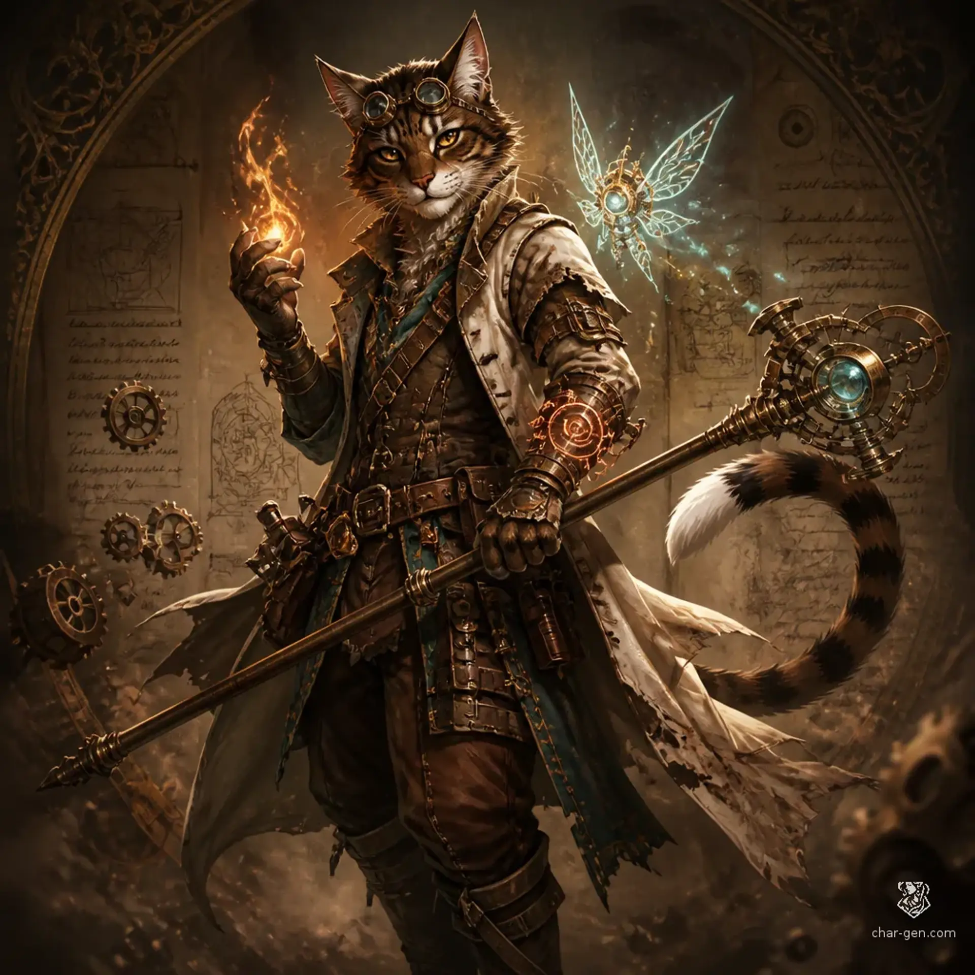 Conall "Haretail" Cromwell - AI-generated fantasy Character