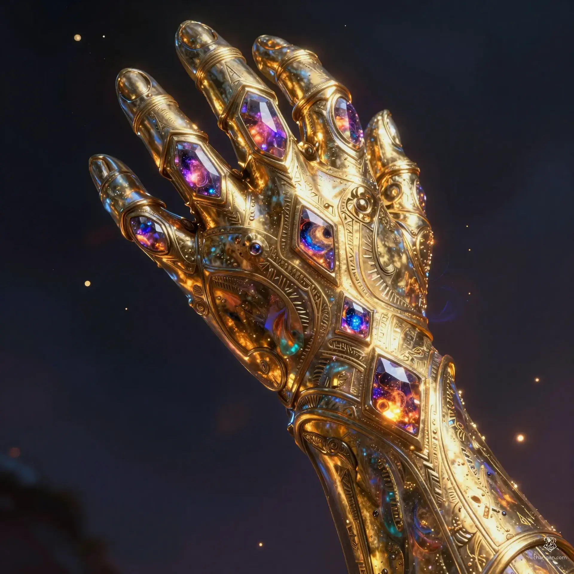 Infinity Gauntlet - AI-generated fantasy Magic Item