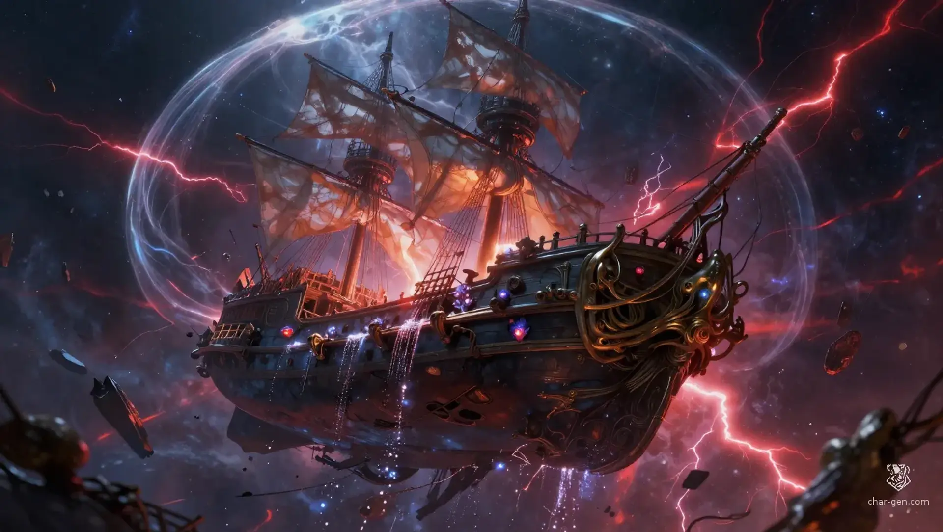 Shipwreck Off the Atmosphere