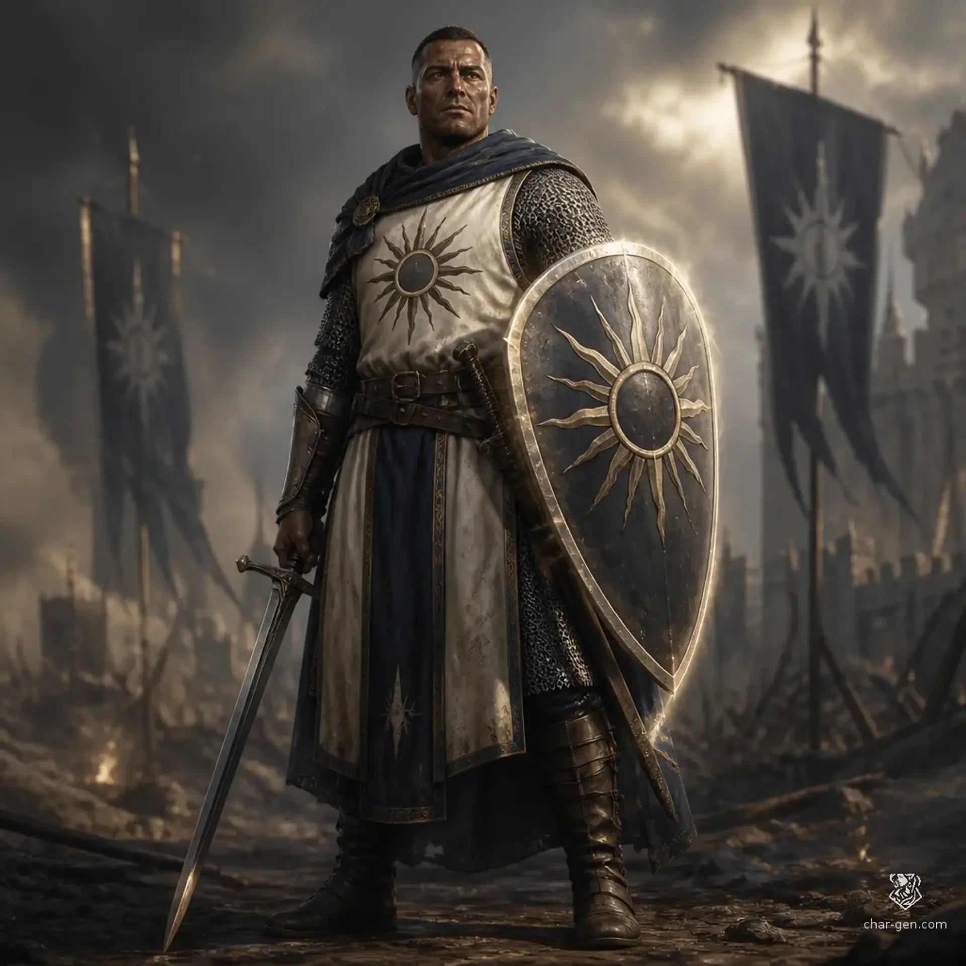 Garric Vale - AI-generated fantasy Character