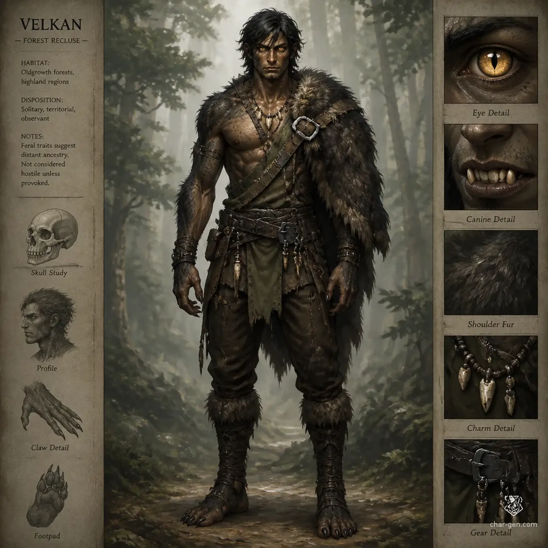 Feral-Soul - AI-generated fantasy Species