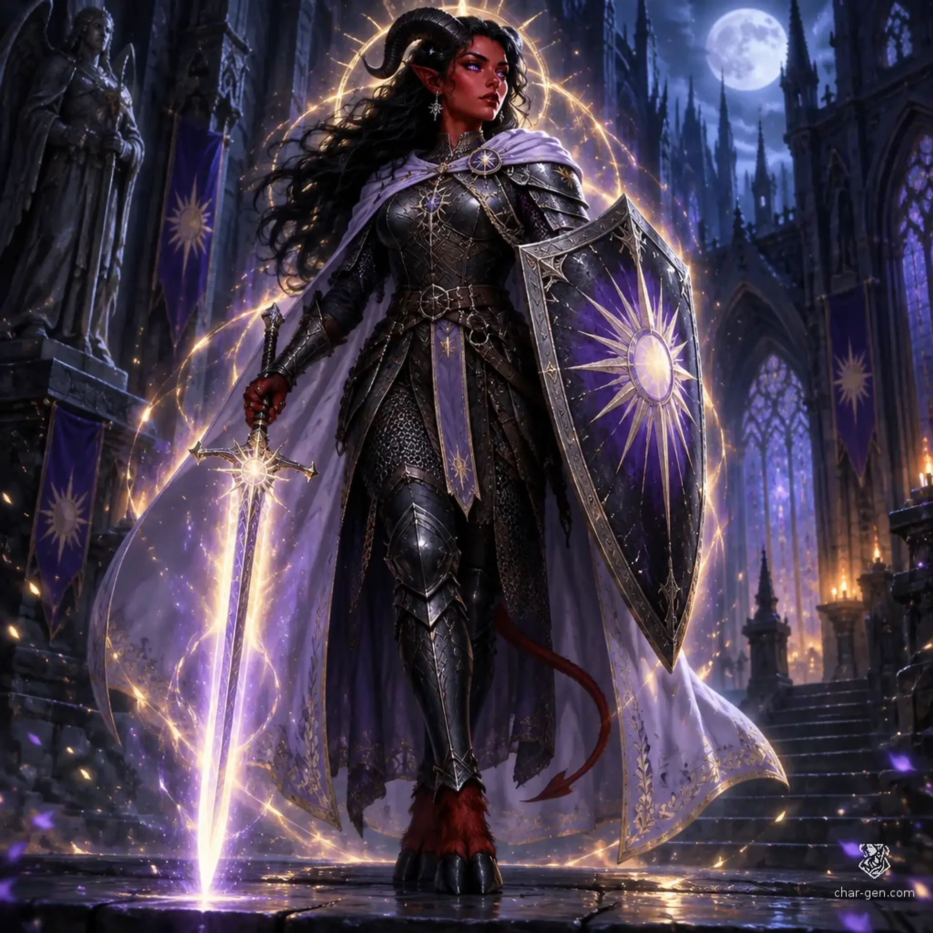 Anashi Amethyst - AI-generated fantasy Character