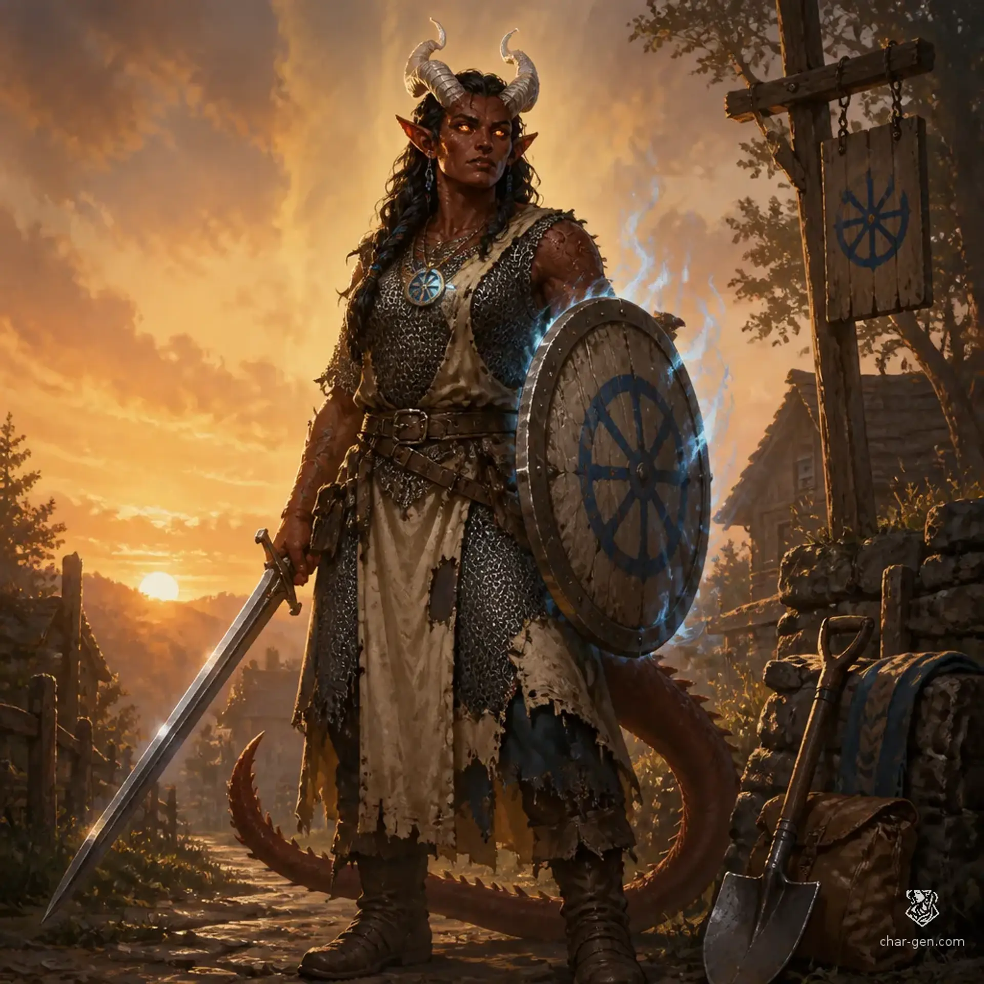 Nadimara Odukai - AI-generated fantasy Character
