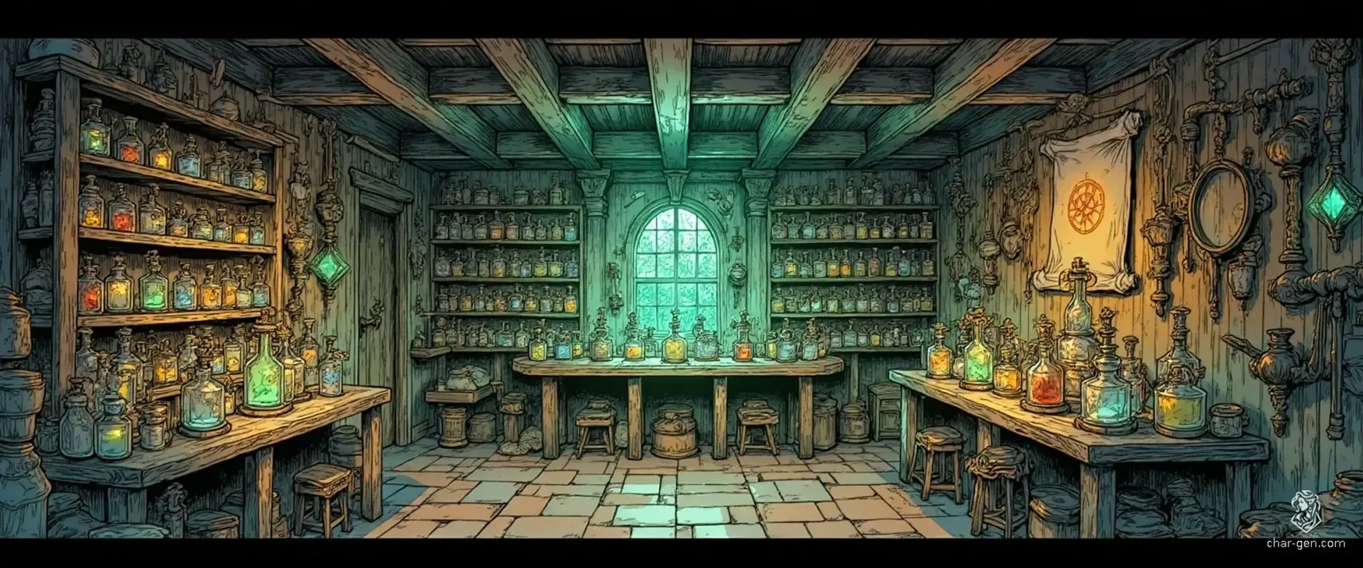 Aether's Arcane Emporium - AI-generated fantasy Shop