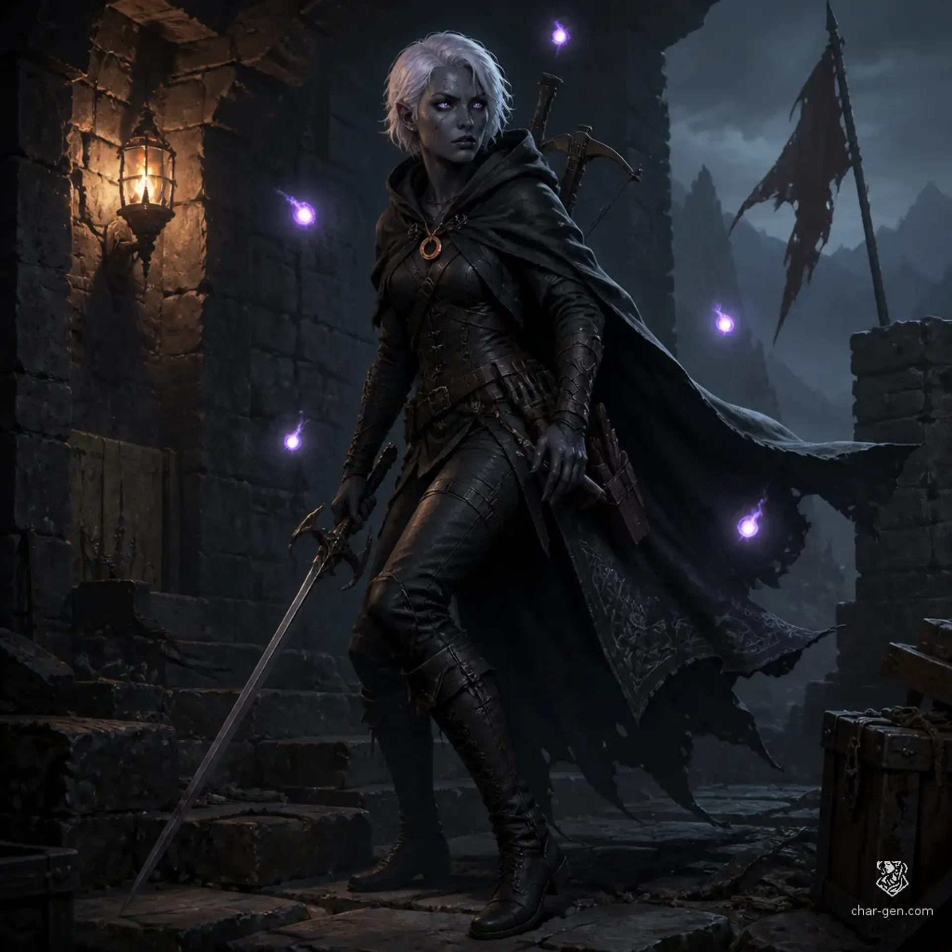 Sivra K'chaka - AI-generated fantasy Character