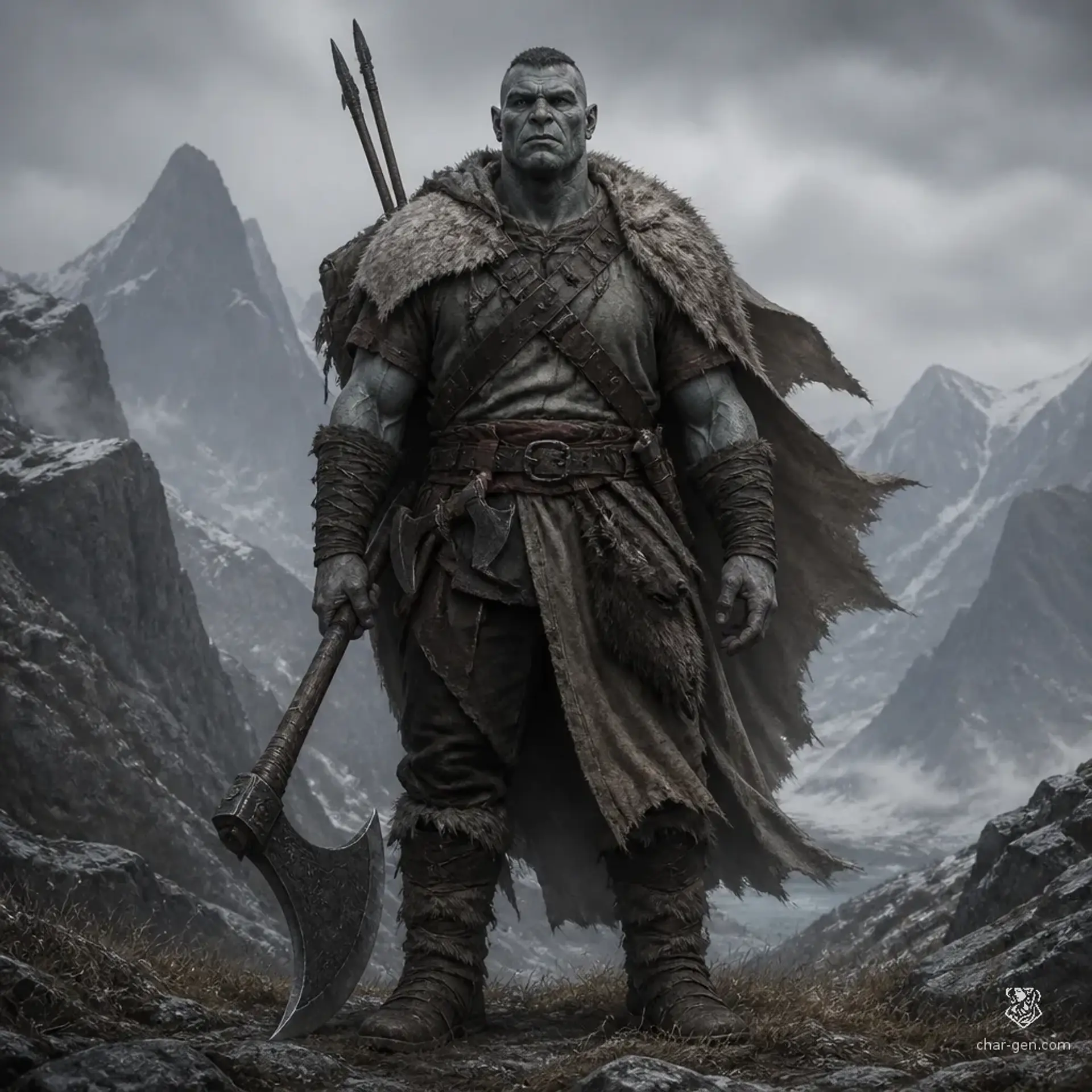 Mogorai Temur - AI-generated fantasy Character
