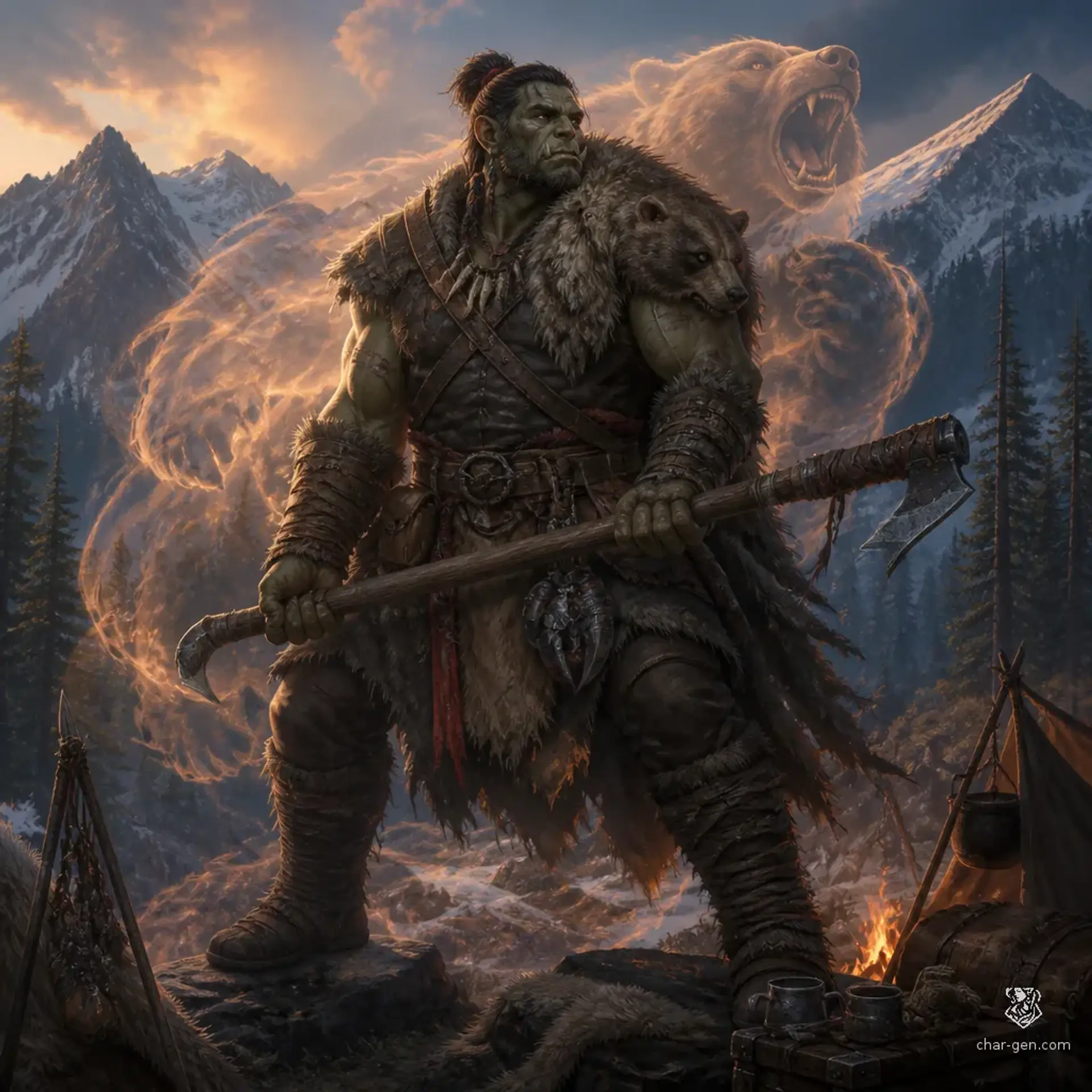 Khur - AI-generated fantasy Character