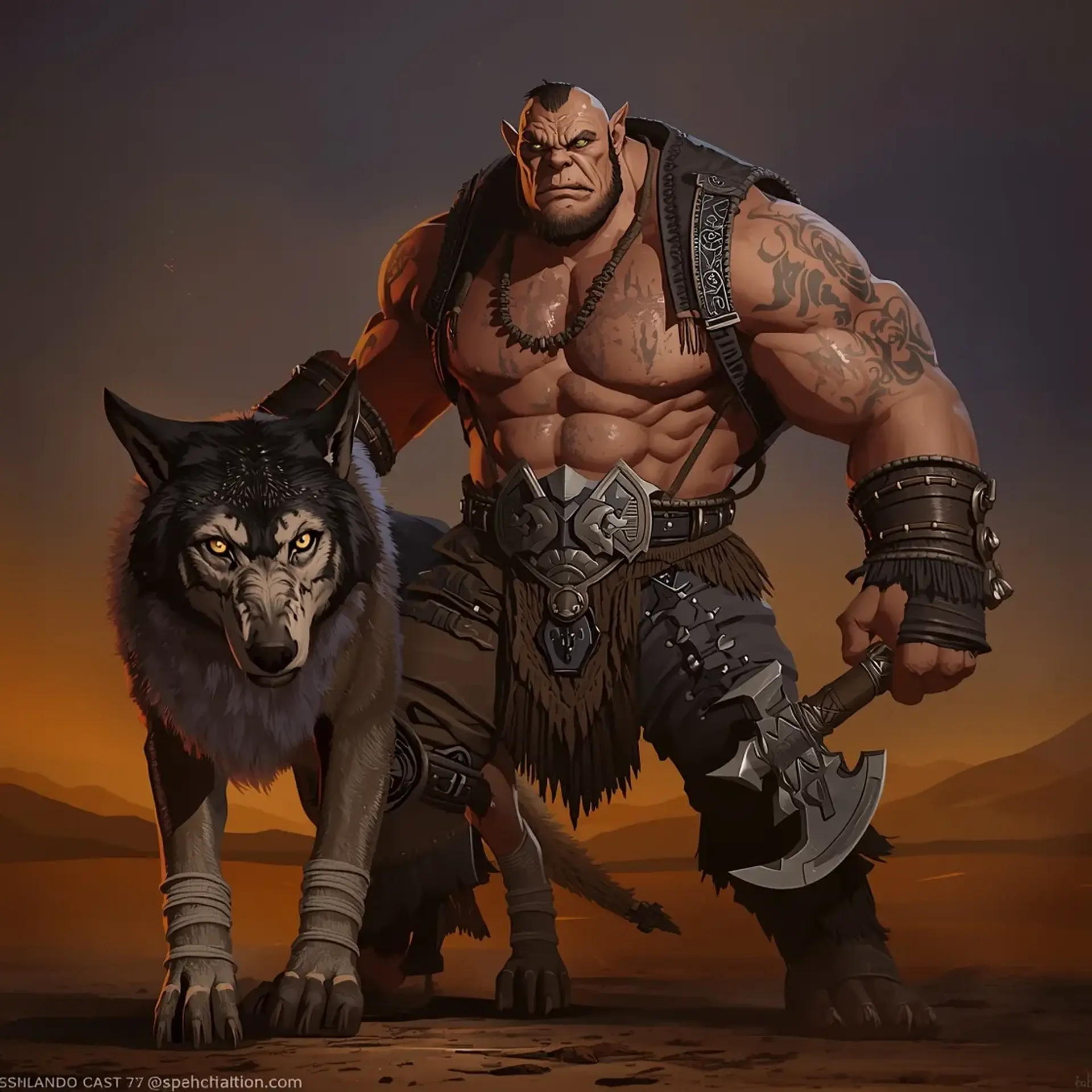 Urazak - AI-generated fantasy Character