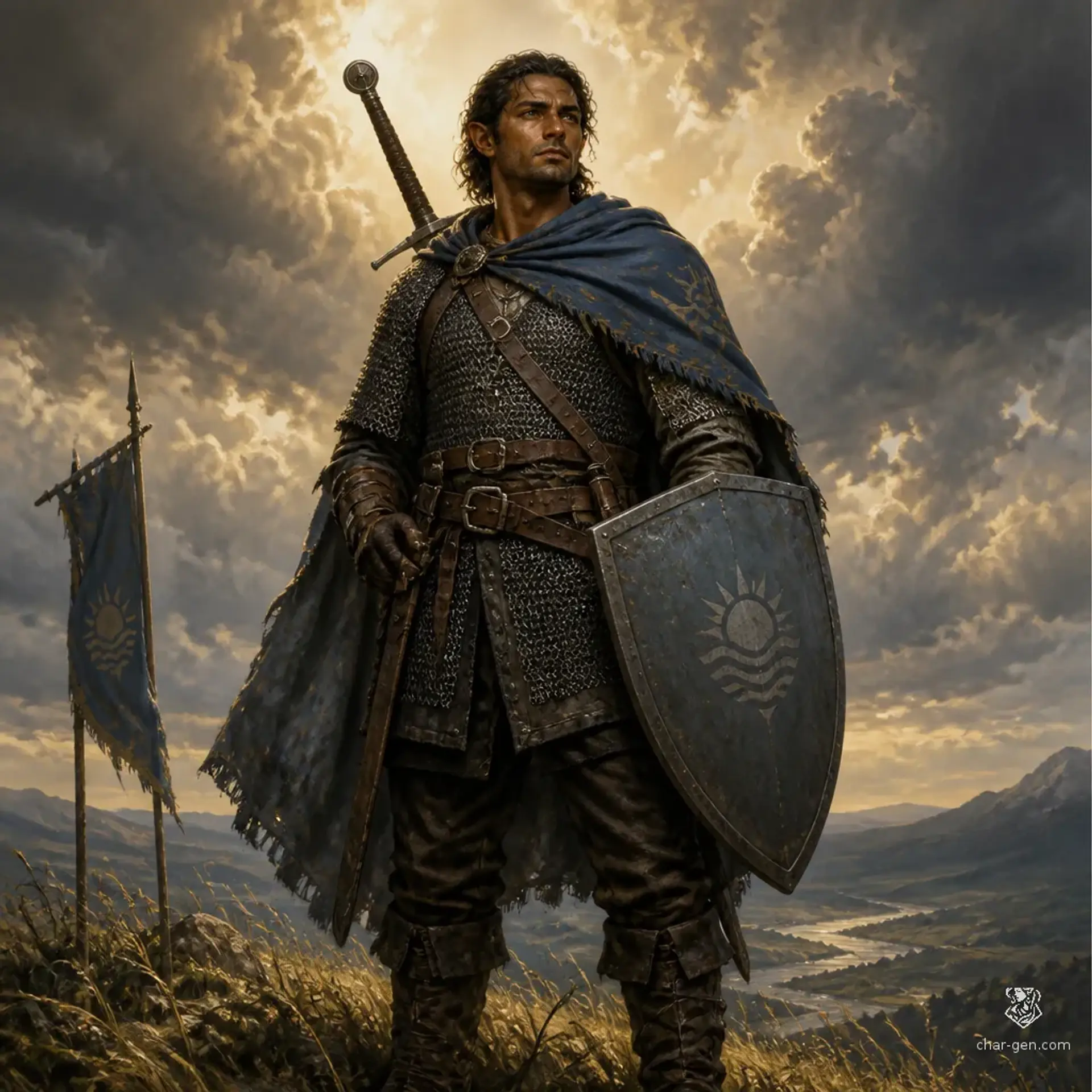 Adero Vadas - AI-generated fantasy Character