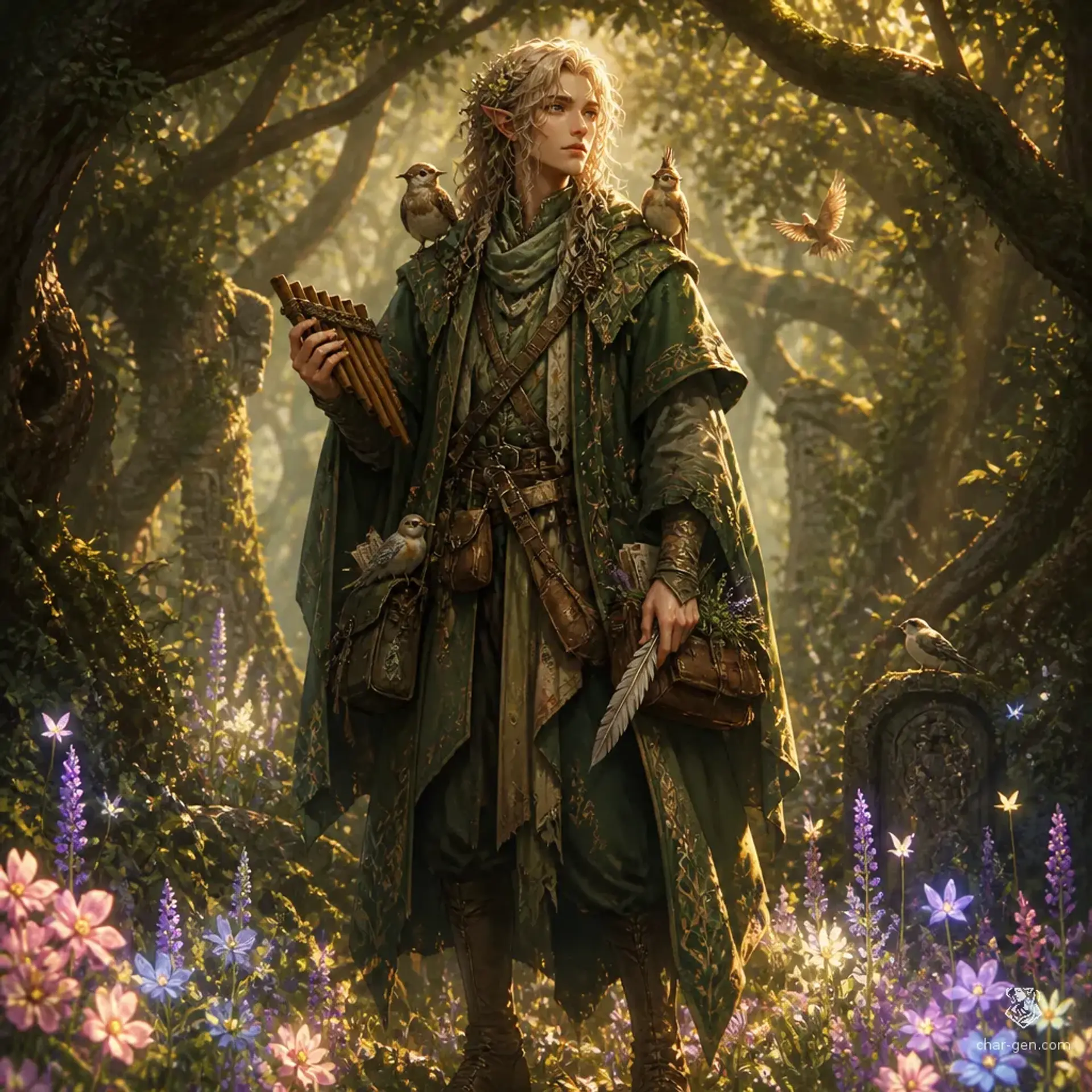 Elowen Greenleaf - AI-generated fantasy Character