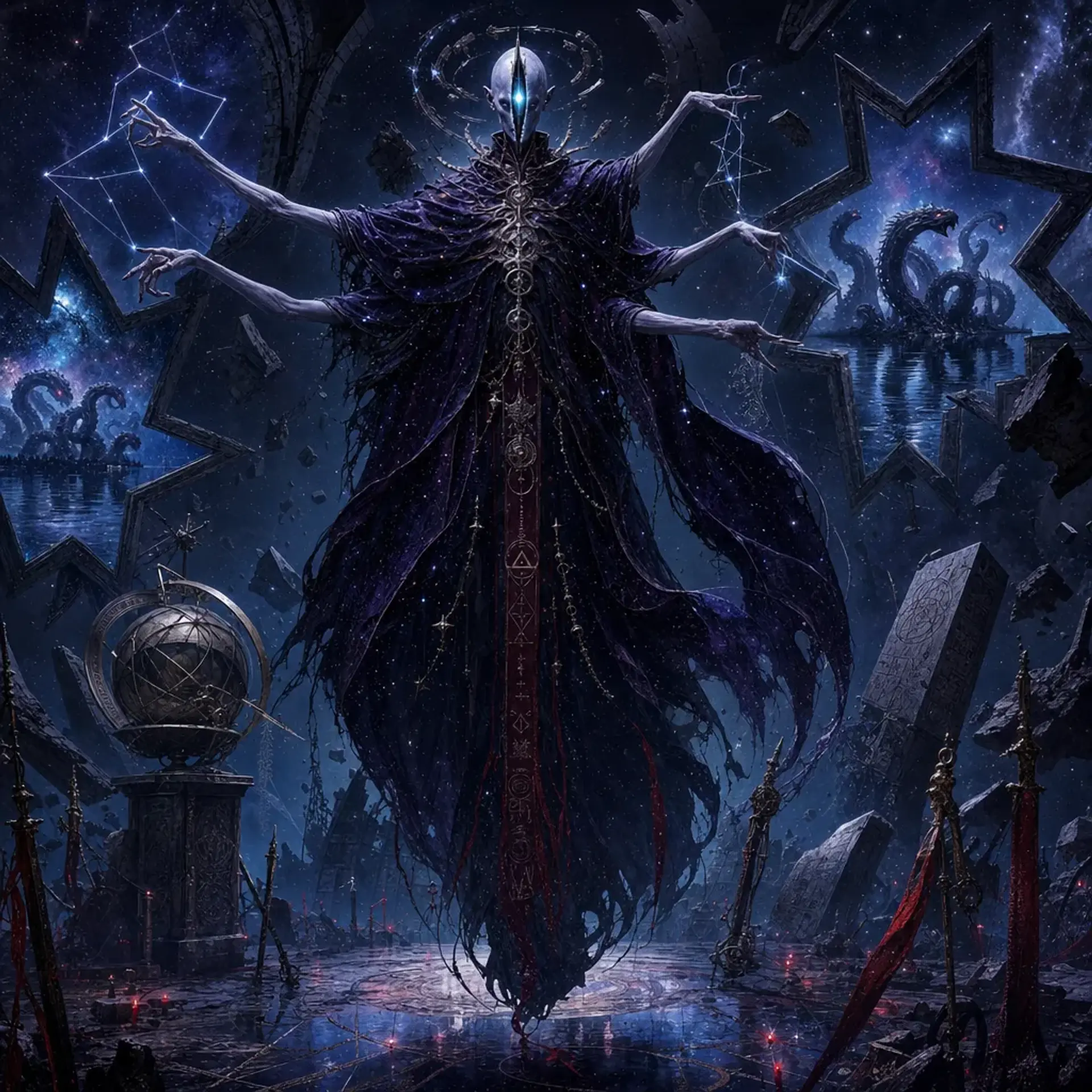 Star Spawn Seer - AI-generated fantasy Monster
