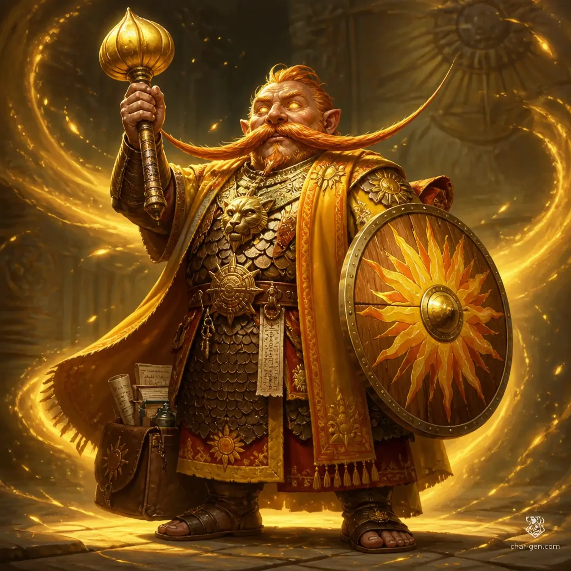 Prince Onion, Whiskers of the Light - AI-generated fantasy Character