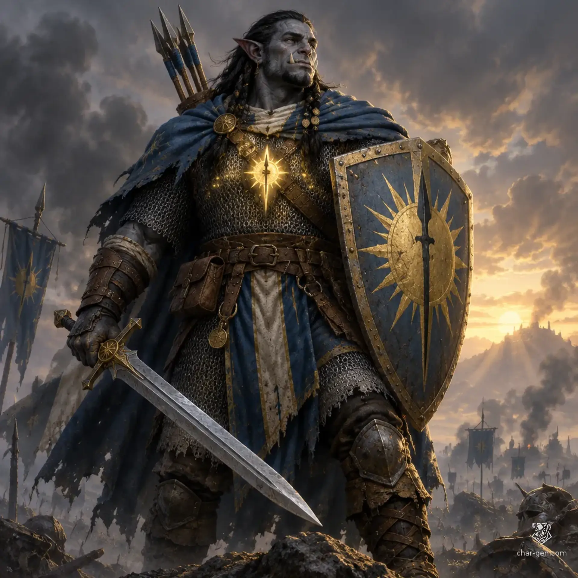 Tharok Dawnshield - AI-generated fantasy Character