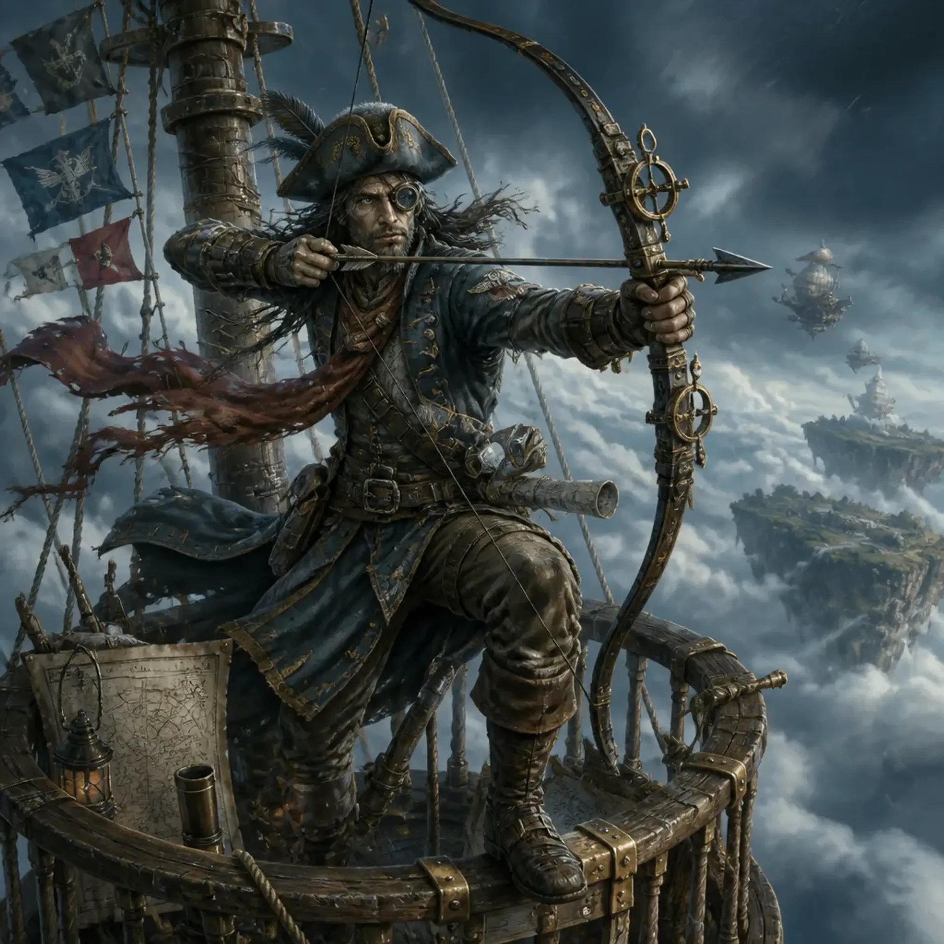 Sky Pirate Sharpshooter - AI-generated fantasy Monster