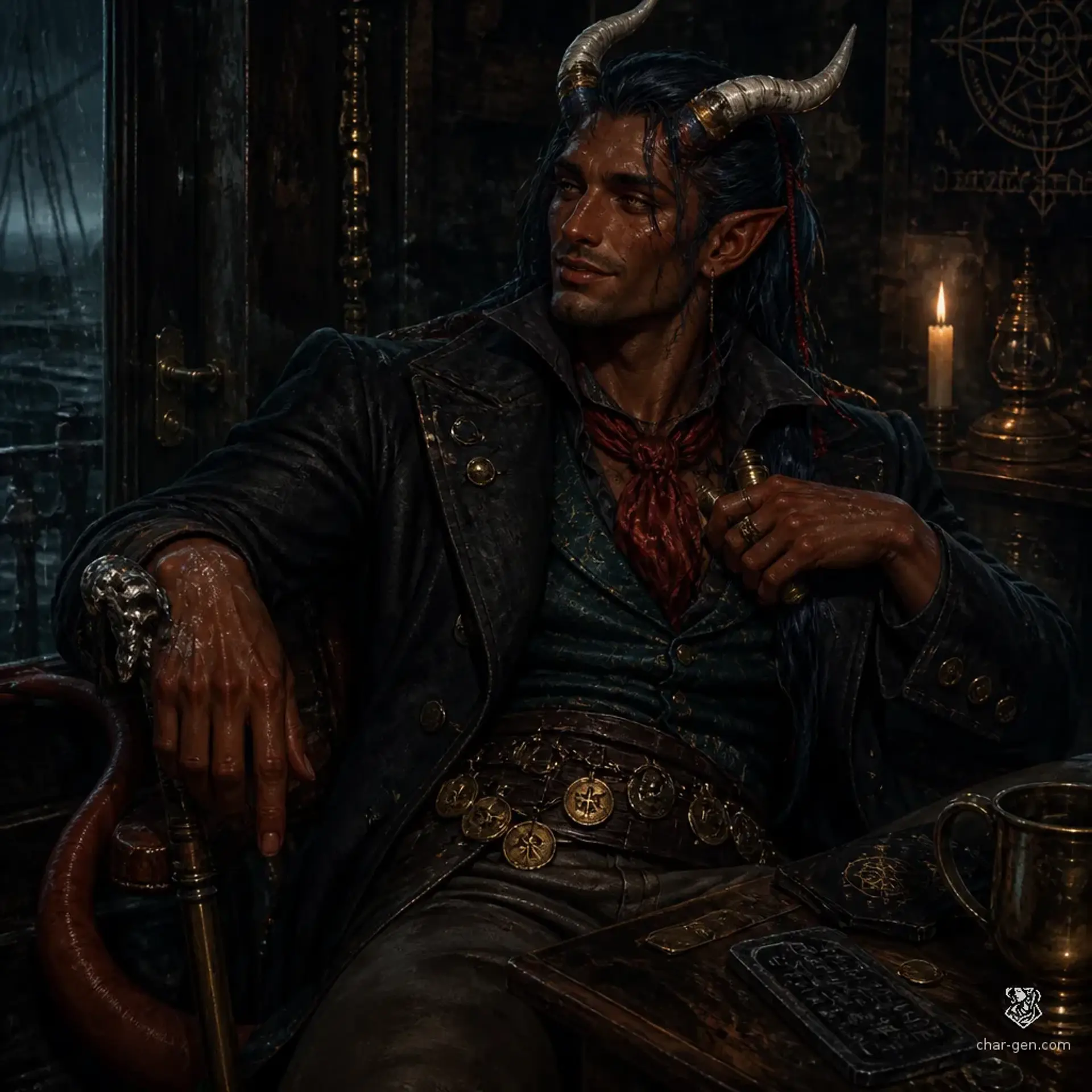Shesh Adeywyn - AI-generated fantasy NPC