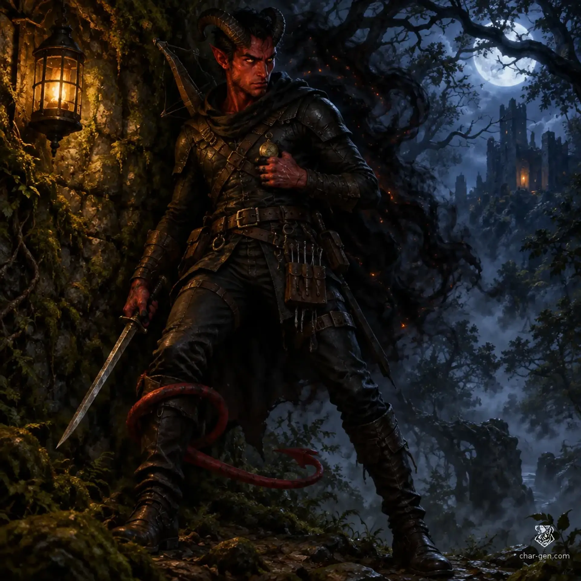 Troy Bastion - AI-generated fantasy Character