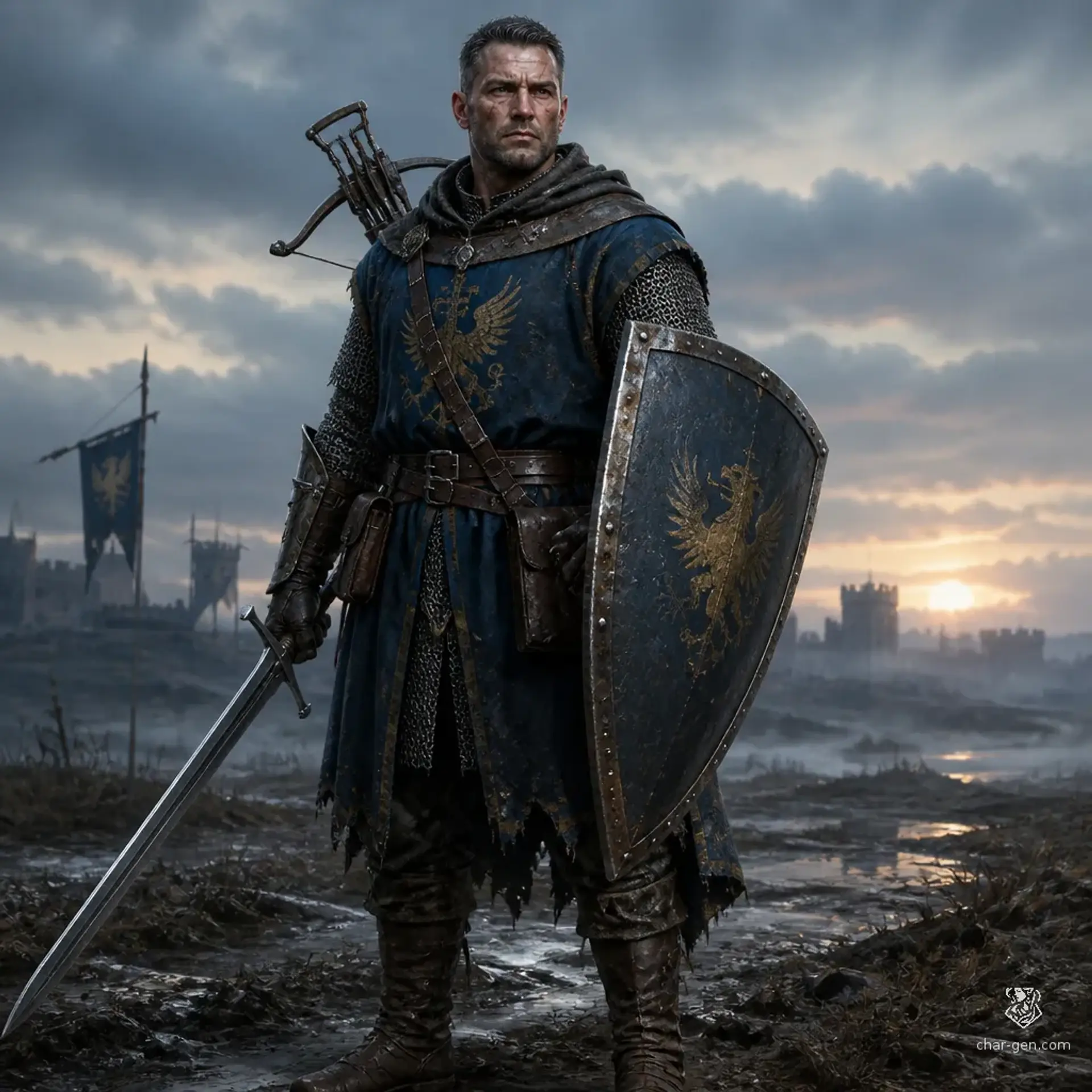 Kaelen Vorn - AI-generated fantasy Character