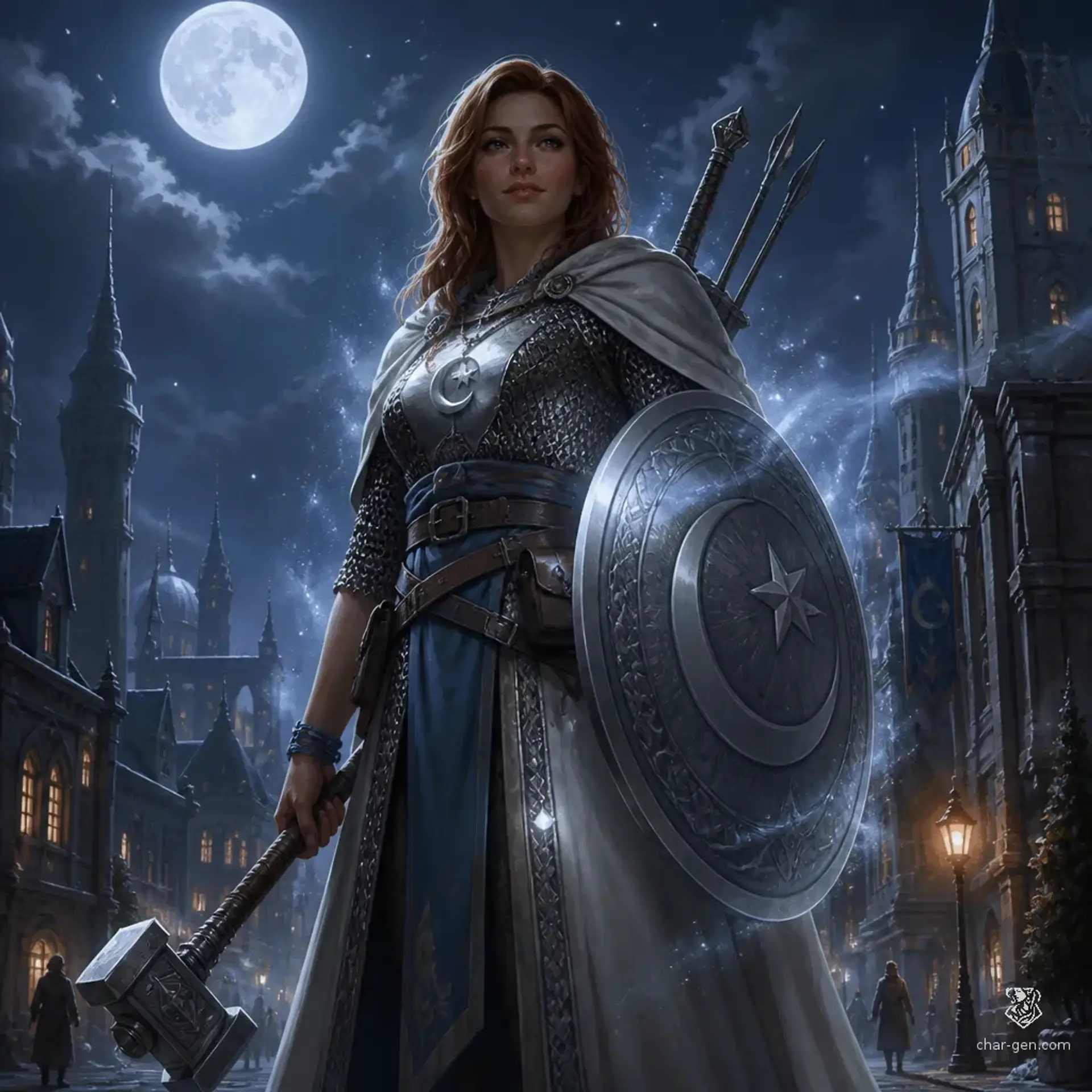 Mireva Saran - AI-generated fantasy Character
