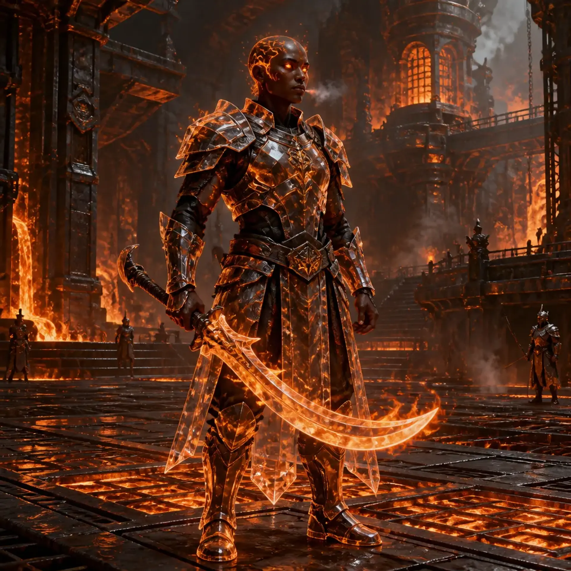 Fire Genasi Forge-Warrior