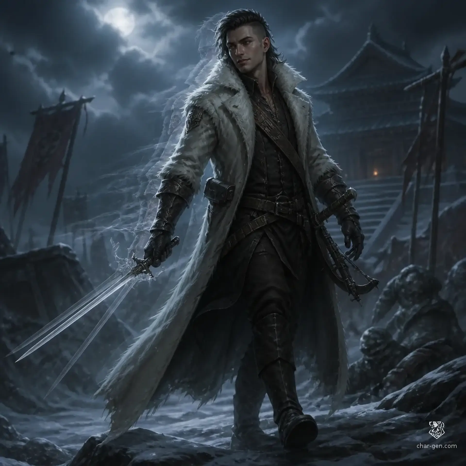 Captain Bernard York - AI-generated fantasy Character