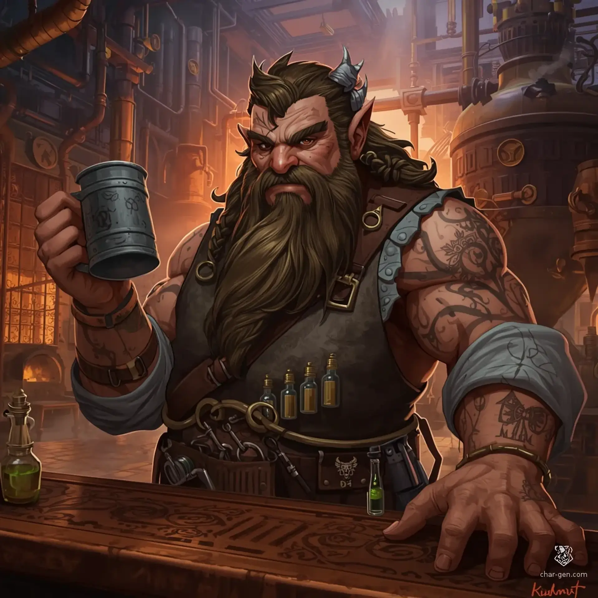 The Great Brewery - AI-generated fantasy Tavern