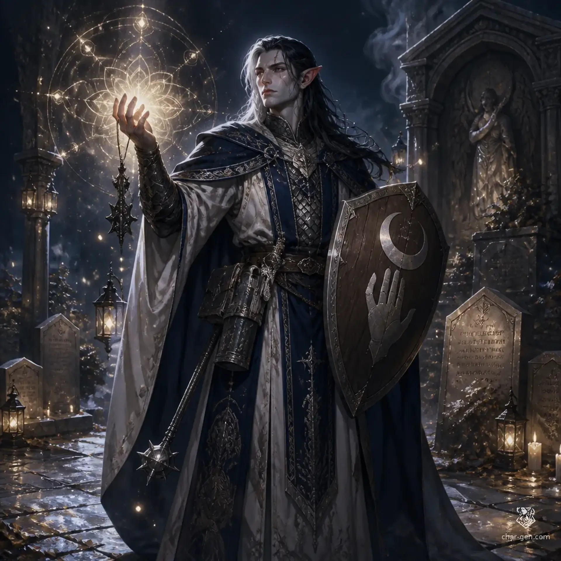 Vaelryn Nocthyr - AI-generated fantasy Character