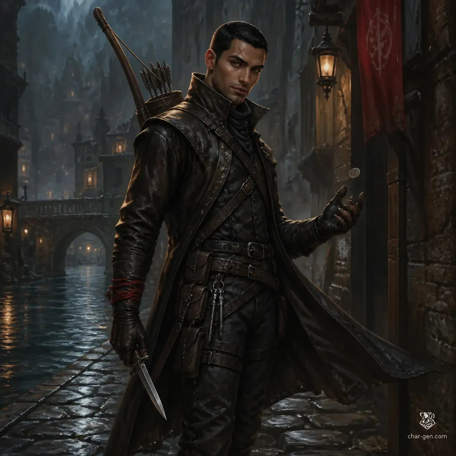 Nadim Vreznik - AI-generated fantasy Character