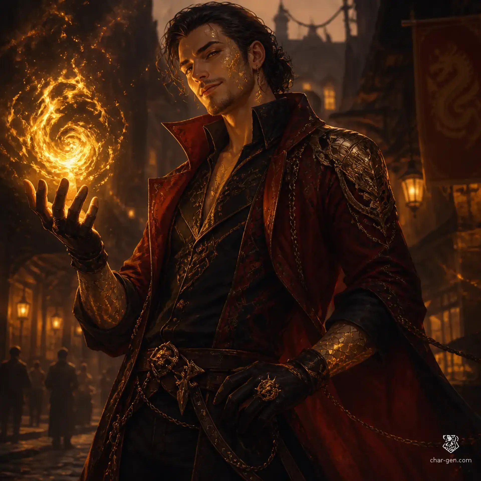 Ilyas Vale - AI-generated fantasy Character