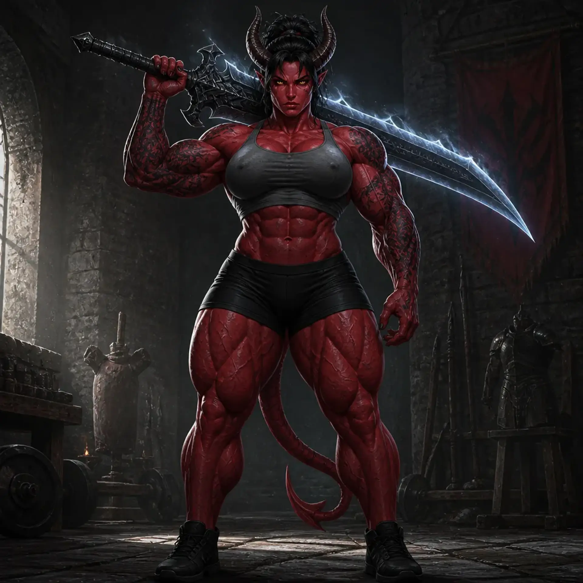 Xora Vileblood - AI-generated fantasy Character