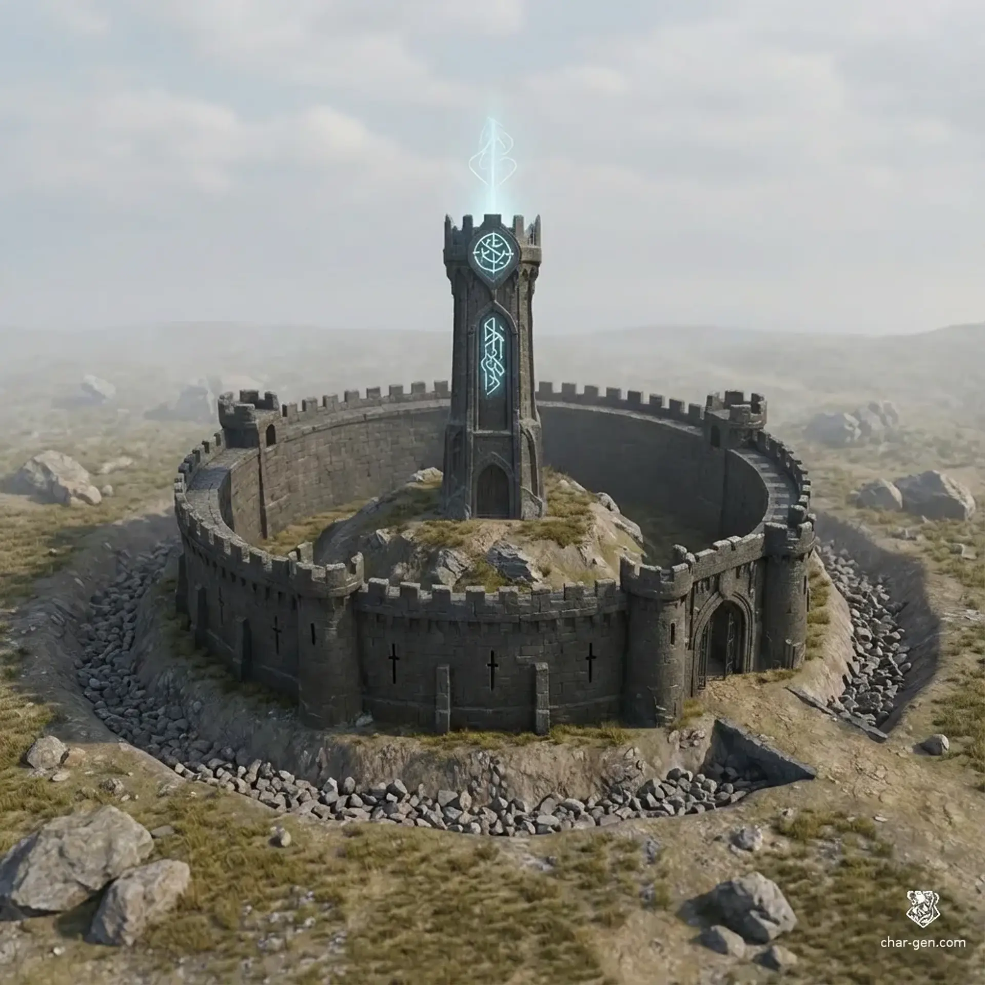 The Watch - AI-generated fantasy Settlement